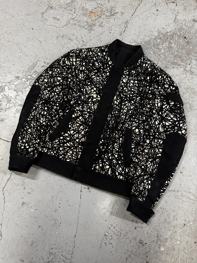 Balenciaga AW2013 Balenciaga Black & White Contemporary Abstract Aviator Jacket Size US S / EU 44-46 / 1 - 3 Thumbnail