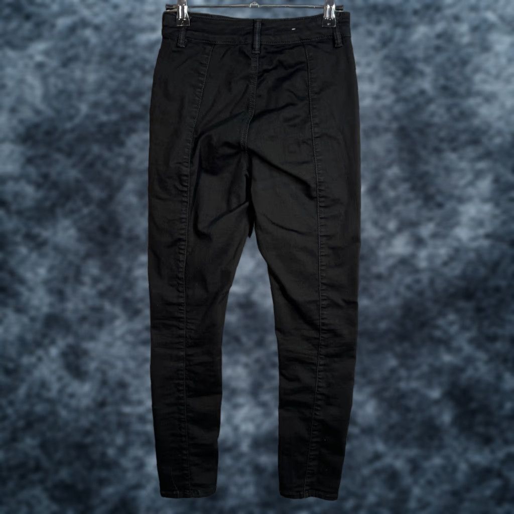 Reiss Reiss Jeans Womens Black Skinny Fit Size 25 Cotton Blend Denim 5-Pocket Stretch Size 42" / US 20 - 1 Thumbnail
