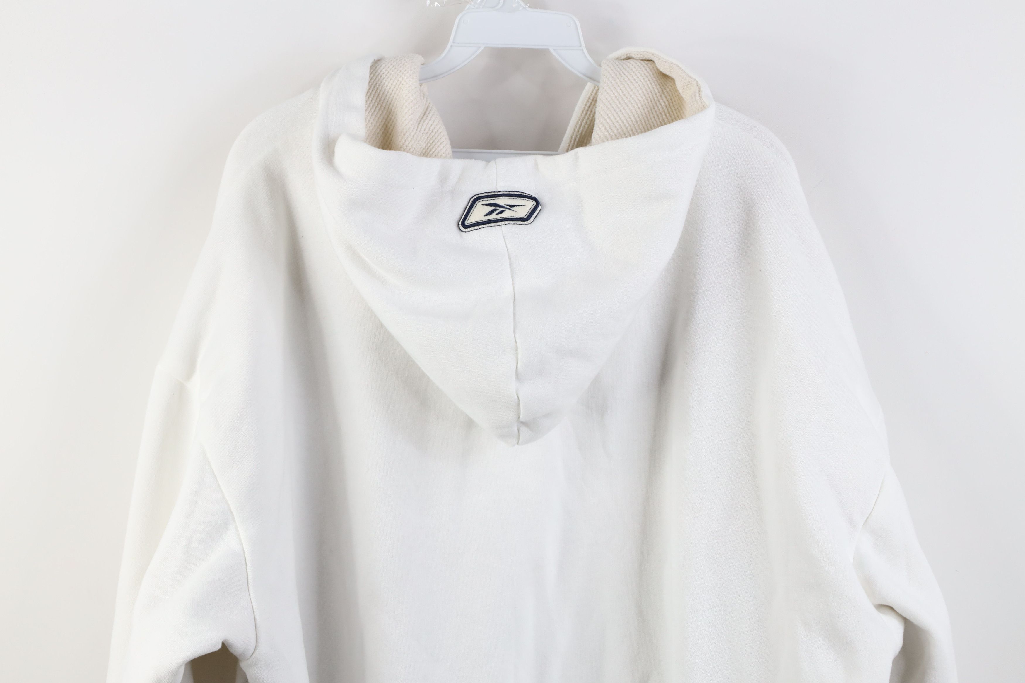 Reebok Vintage Reebok Thermal Waffle Knit Lined Zip Hoodie White Size US XXL / EU 58 / 5 - 14 Thumbnail