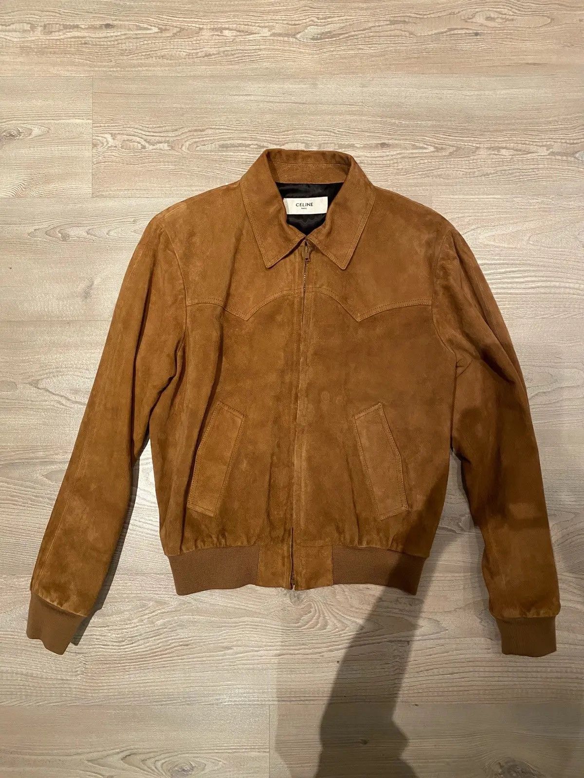 Celine × Hedi Slimane 19SS Rhinestones Leather Jacket sz44 | Grailed