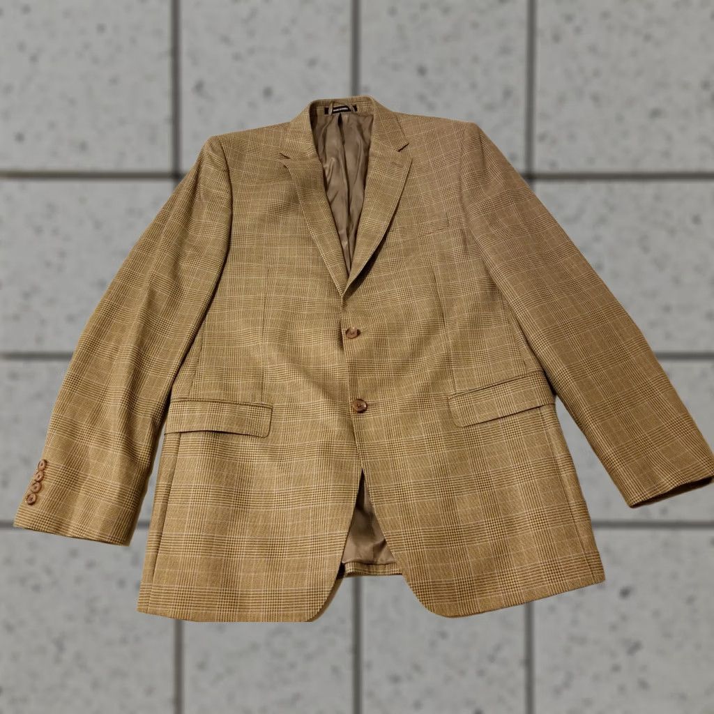 Polo Ralph Lauren Mens Polo Ralph Lauren Wool Silk Sports Jacket Blazer Khaki 42L Size US XL / EU 56 / 4 - 1 Thumbnail