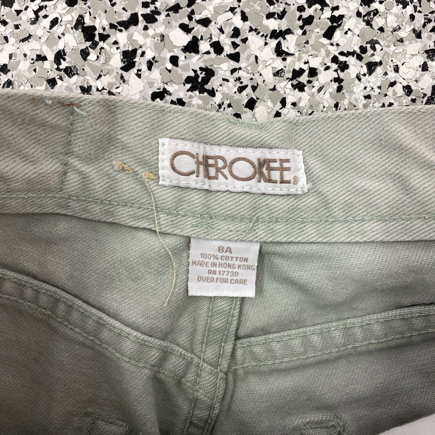Cherokee VINTAGE Cherokee Jeans Women's Green Denim Tapered 26x29.5 1990s Grunge Denim Casual Mens/Womens Size 26" / US 2 / IT 38 - 3 Thumbnail