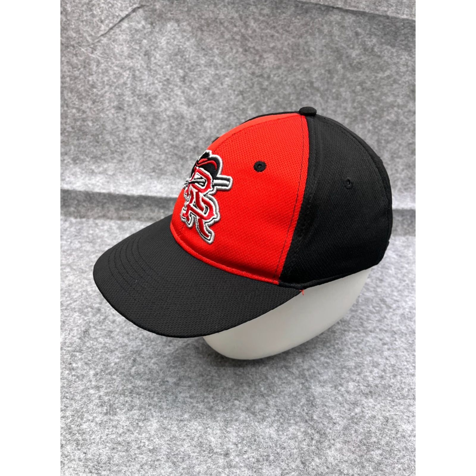 Vintage OC Sports Baseball Hat Cap Fitted Adult Large Black Red Polyester Size ONE SIZE - 4 Thumbnail