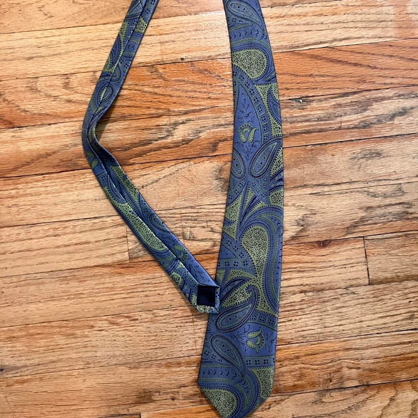 Other Blue and green paisley silk tie Size ONE SIZE - 1 Thumbnail