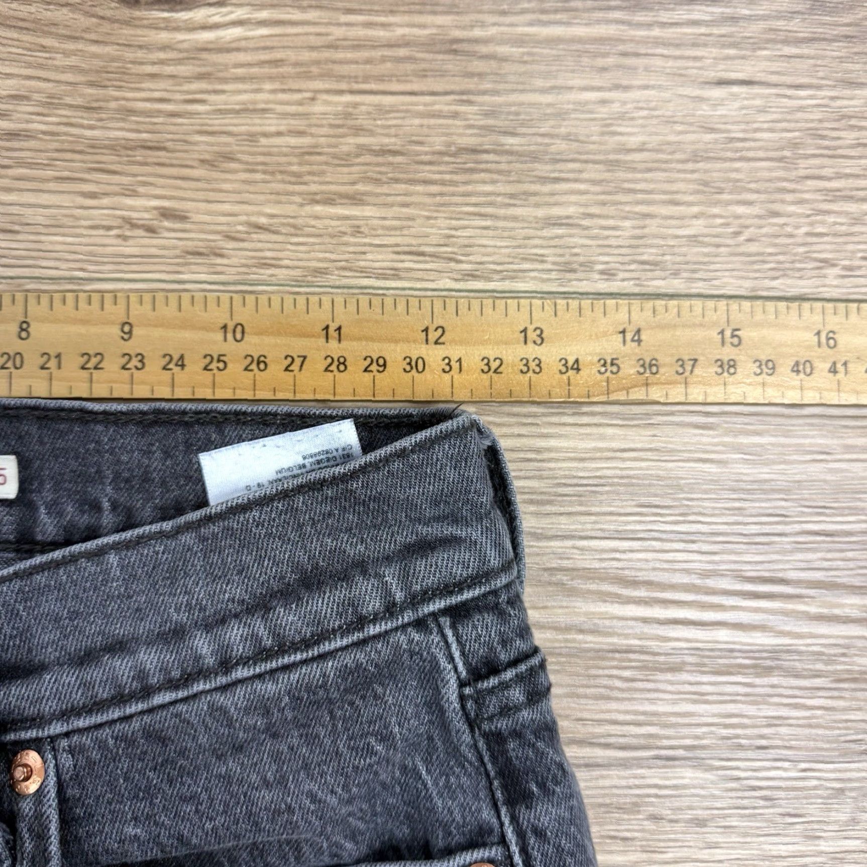 Levi's Levi's Women's Wedgie Straight 25x27 Gray Jeans Button Fly Destroyed Size 42" / US 20 - 5 Thumbnail