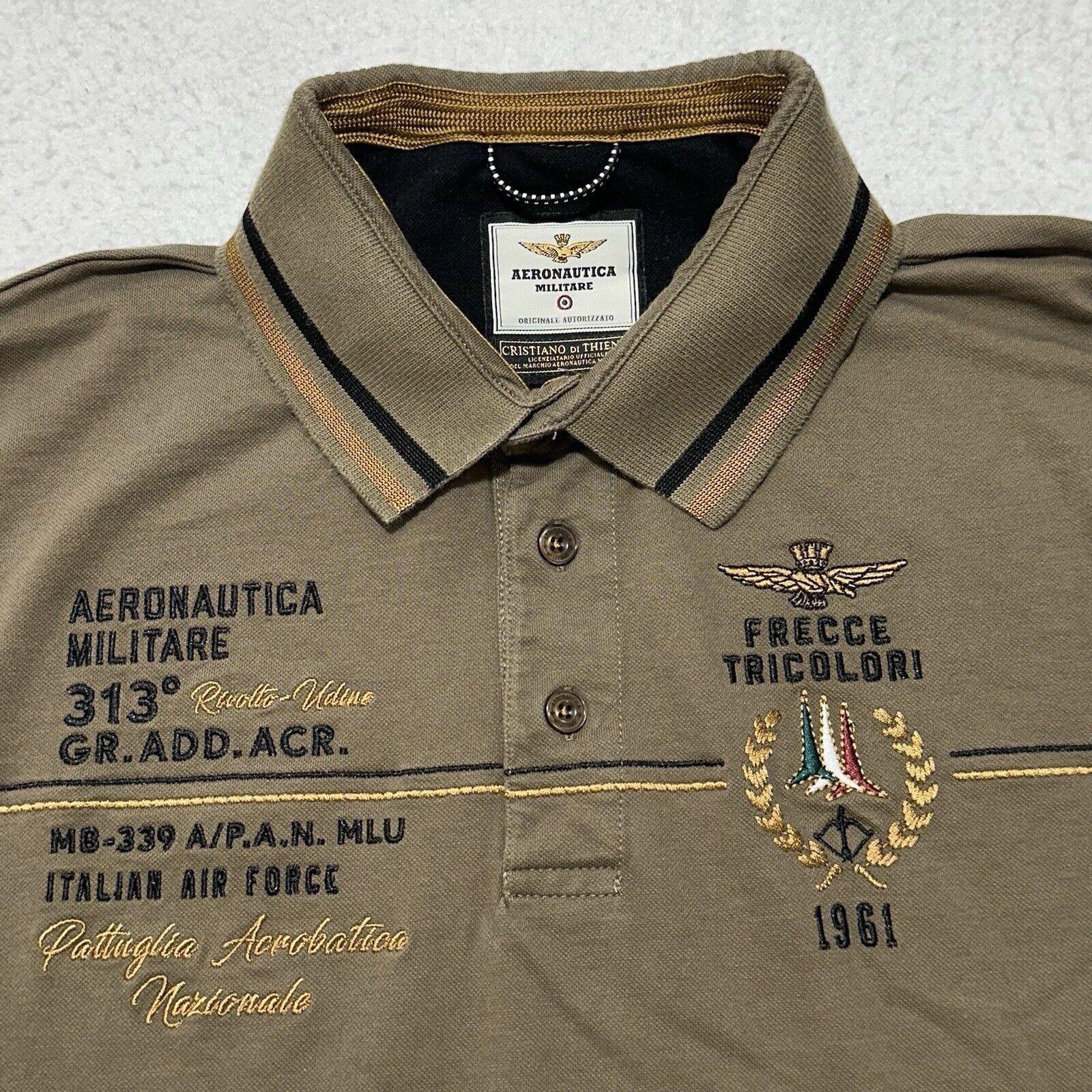 Aeronautica Militare Aeronautica Militare Large Polo Shirt Cristiano Di Thiene Size US L / EU 52-54 / 3 - 2 Thumbnail