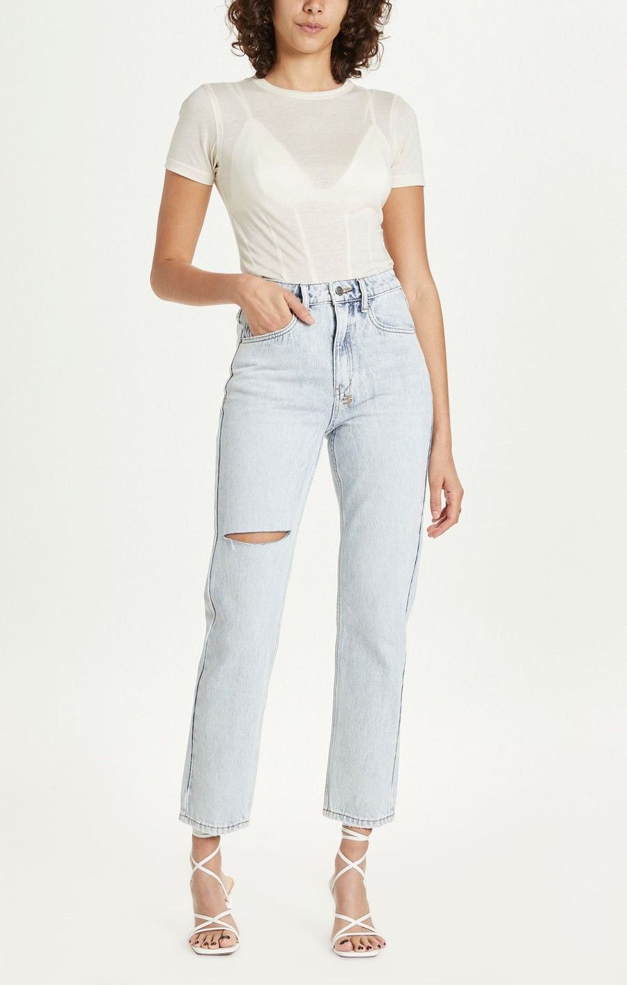 Ksubi Restrict Corset Top Ecru Size L Size L / US 10 / IT 46 - 3 Thumbnail