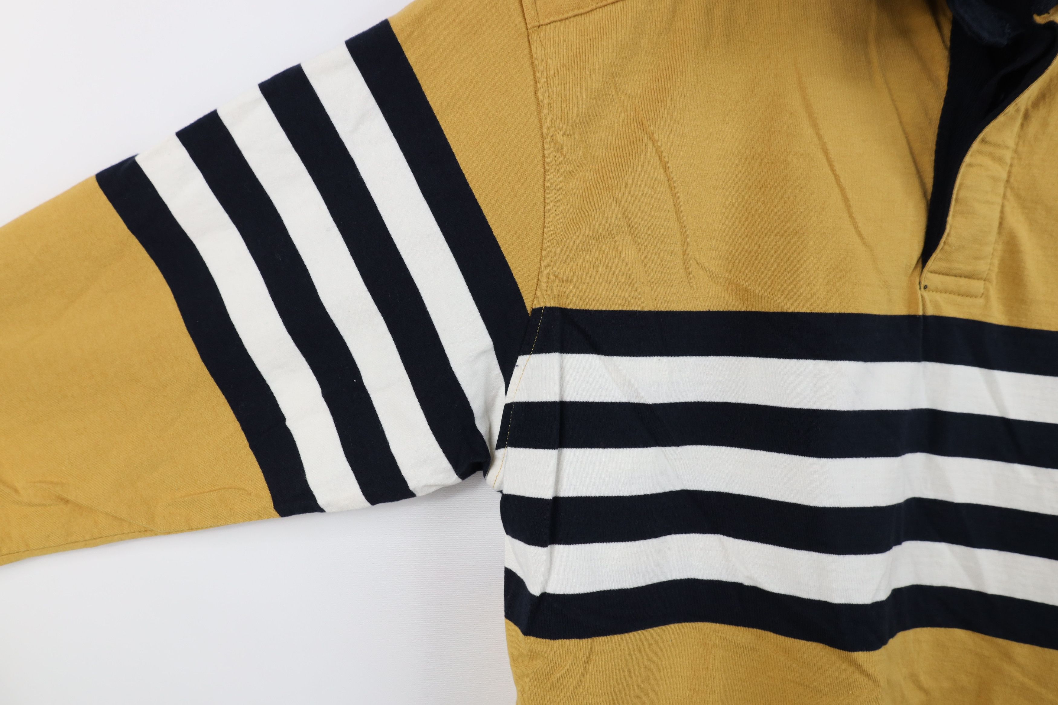 Vintage Vintage 90s Streetwear Striped Long Sleeve Rugby Polo Shirt Size US L / EU 52-54 / 3 - 5 Thumbnail