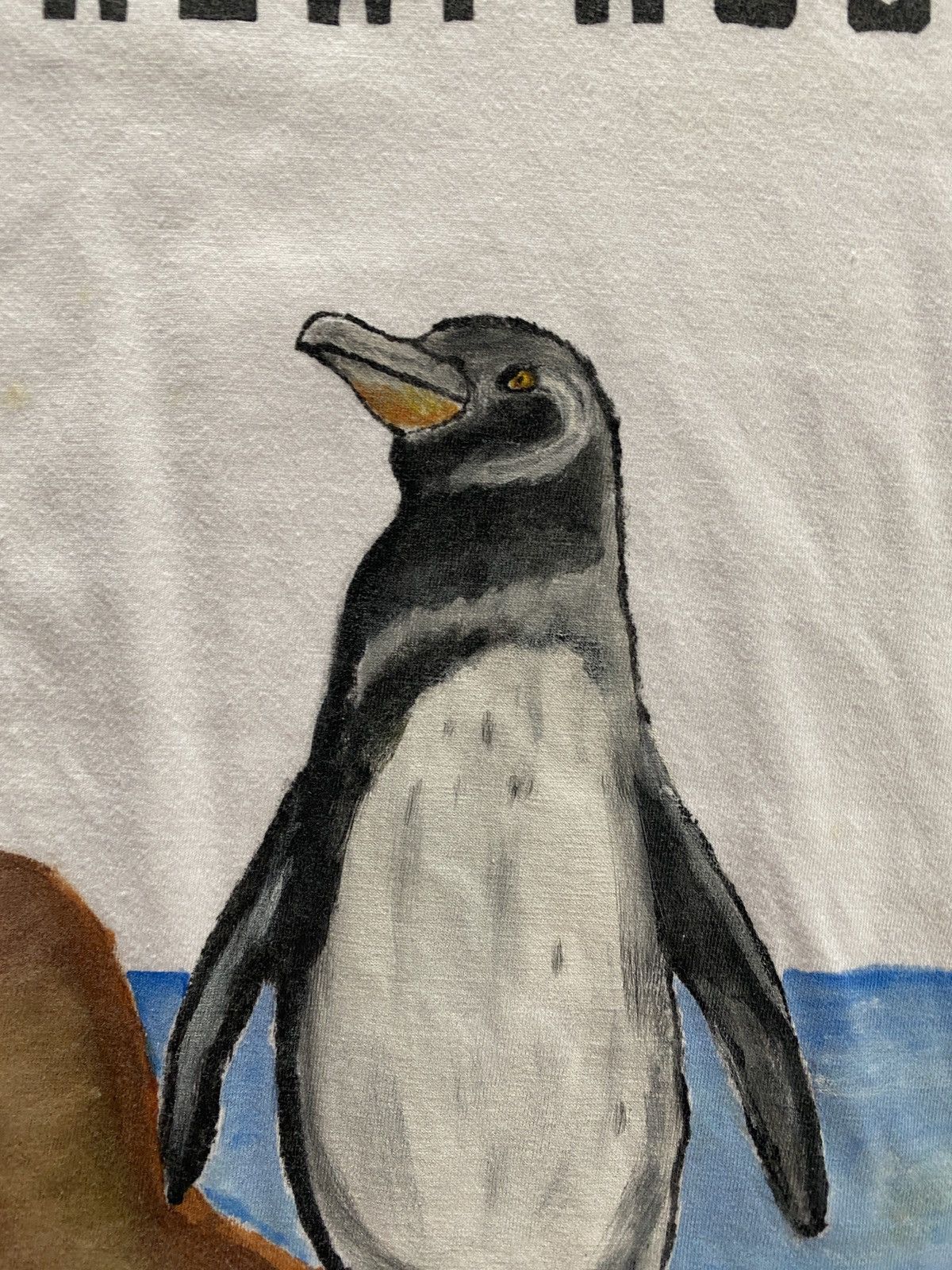 Vintage Vintage Penguin Galapagos Ecuador Single Stitch White Tee Size US XL / EU 56 / 4 - 8 Thumbnail