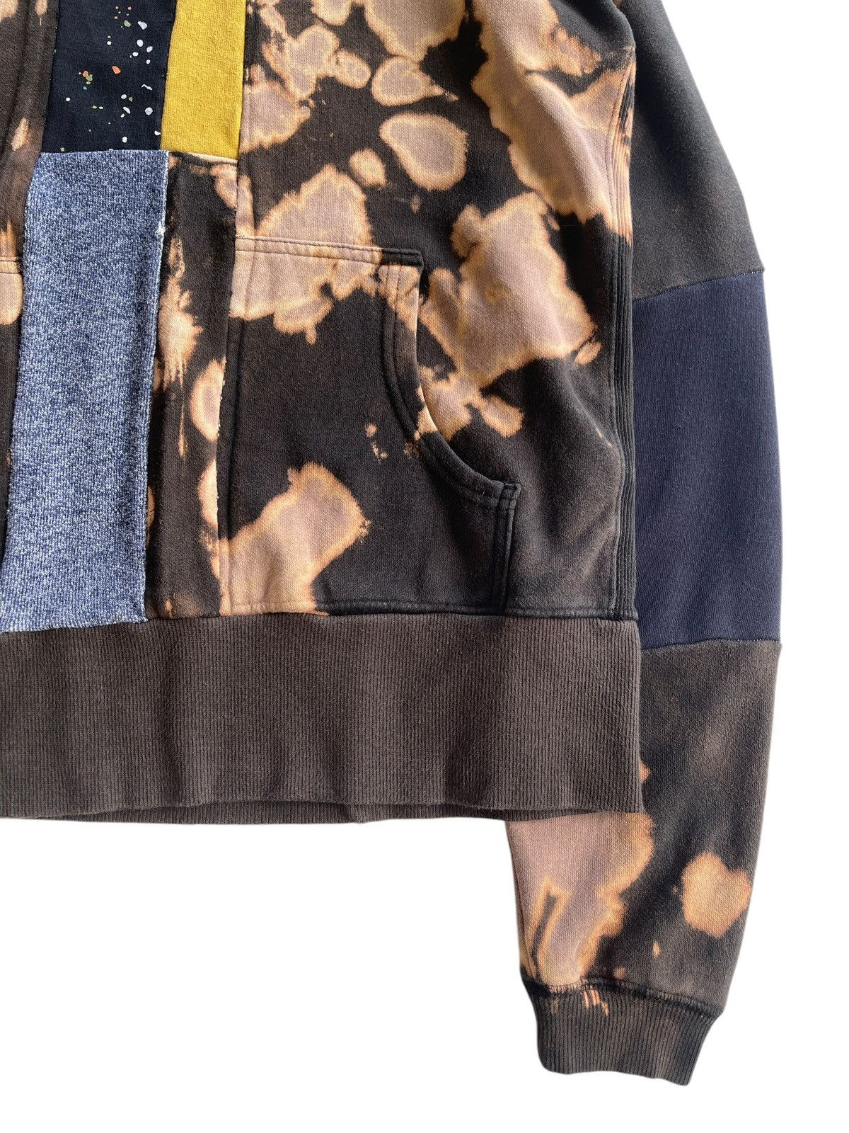 Vintage Vintage Acid Wash Hybrid Hooded Sweater Size US XL / EU 56 / 4 - 13 Thumbnail