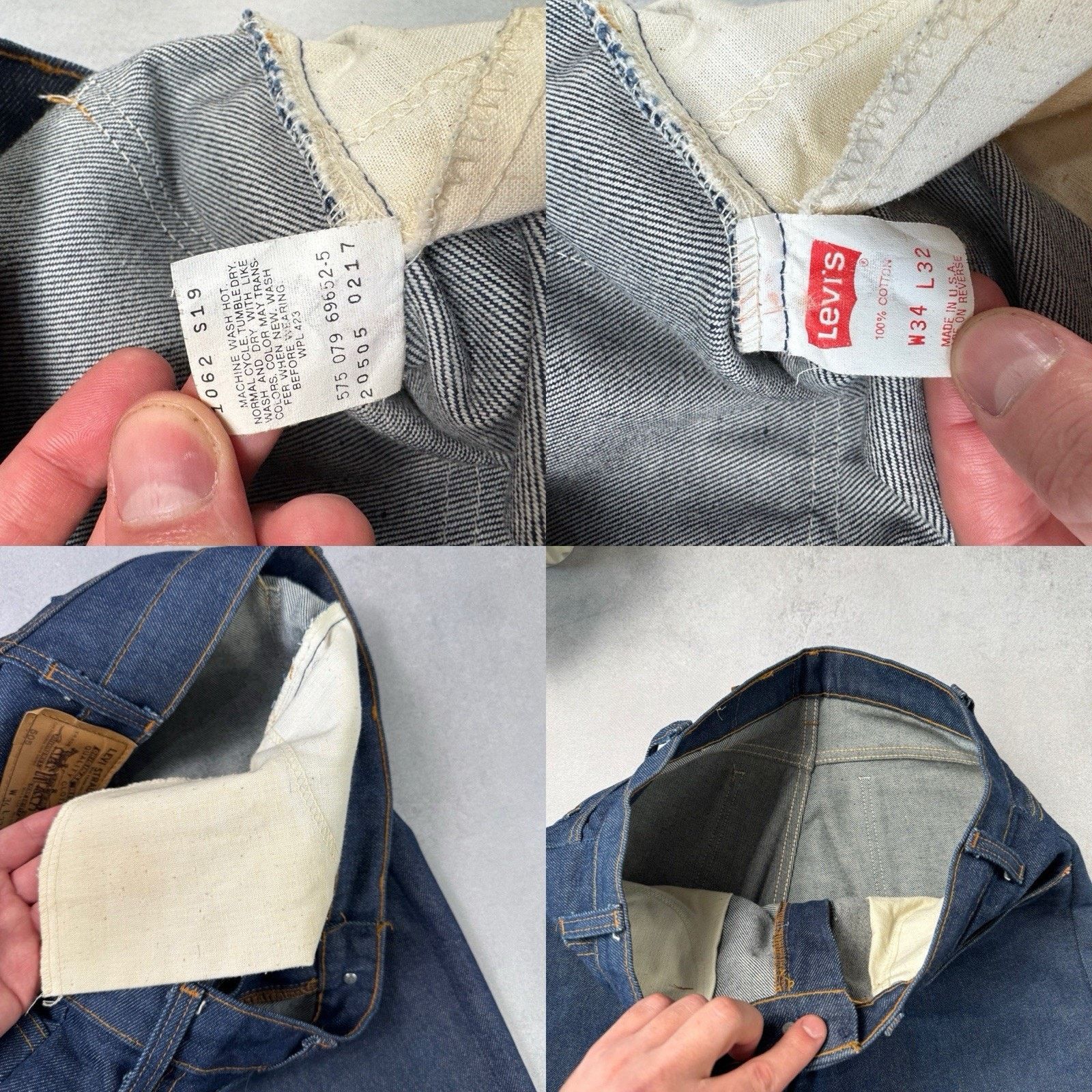 Levi's Vintage 80s Levis 505 Blue Denim Pants Size 34/32 Orange Tag Size US 34 / EU 50 - 23 Thumbnail