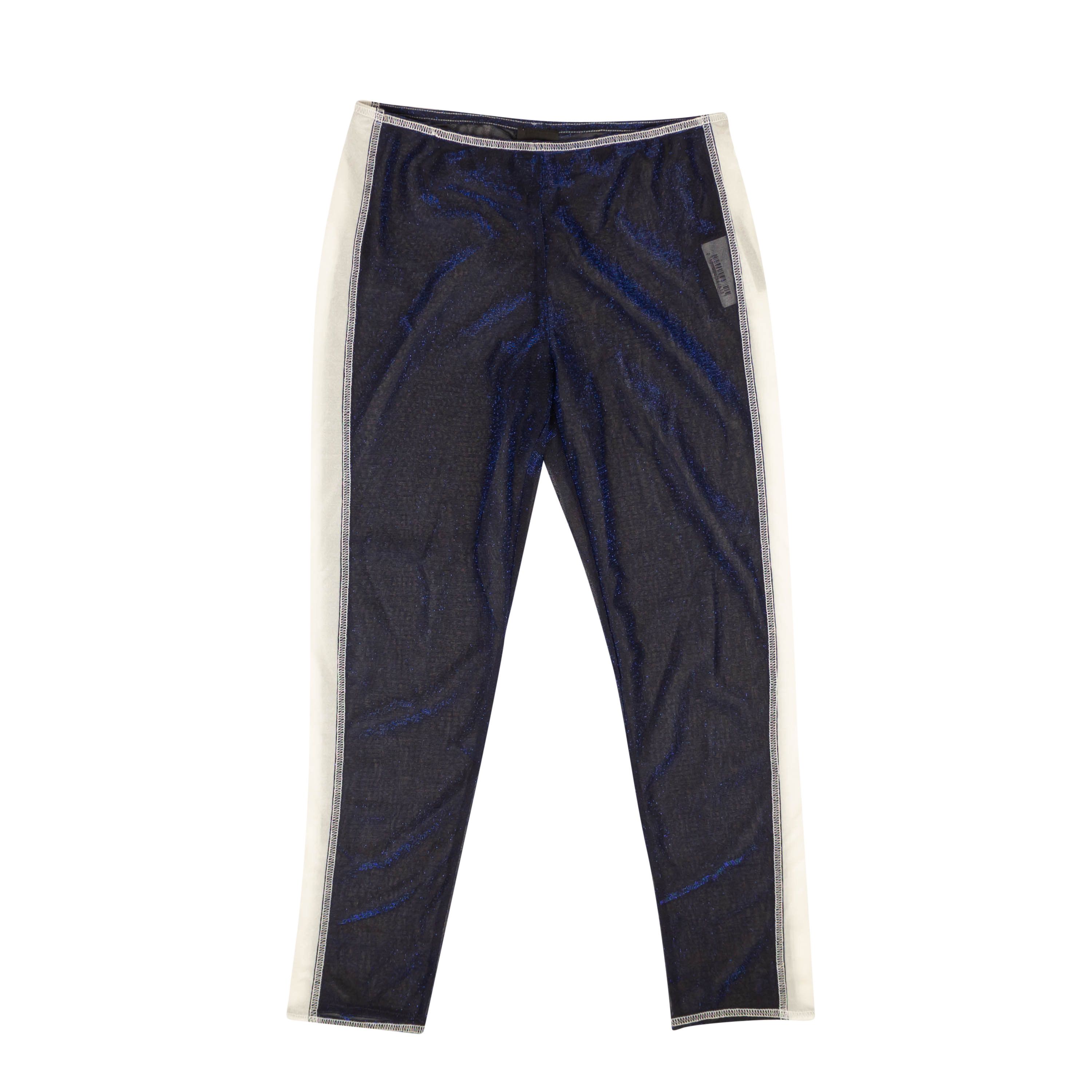 Anna Sui Blue Sparkly Side Stripe Sheer Leggings Size XS Size 26" / US 2 / IT 38 - 1 Thumbnail