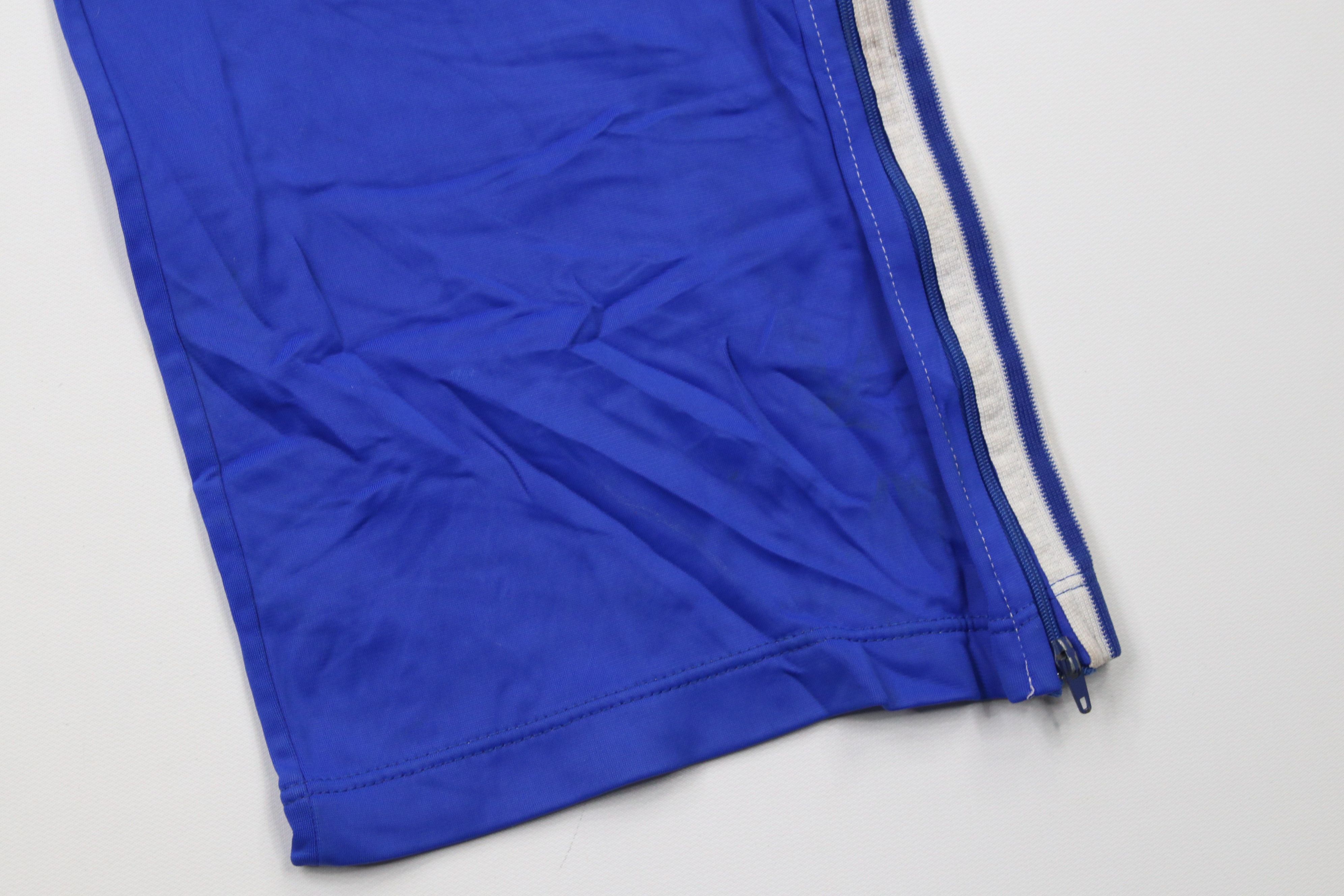 Adidas Vintage 70s Adidas Gusseted Wide Leg Flared Pants Blue Size US 32 / EU 48 - 13 Thumbnail