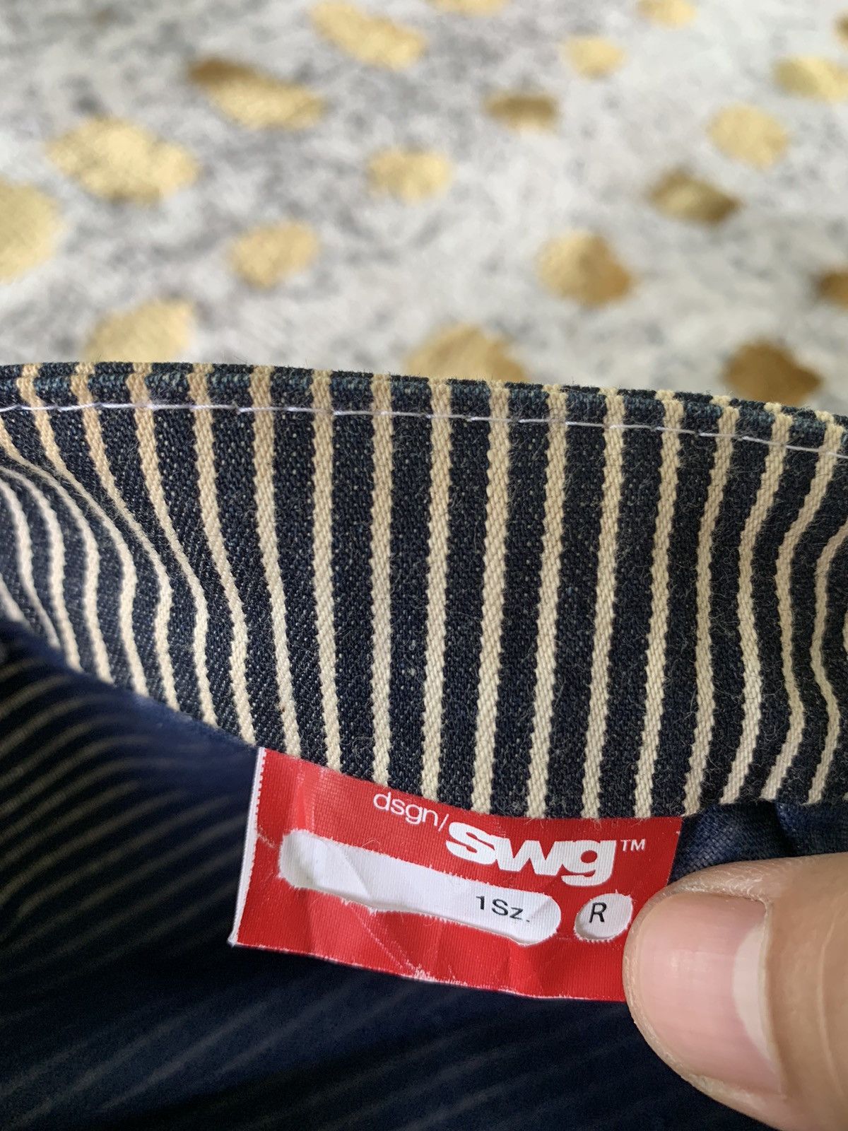 Japanese Brand × Sugar Cane × Swagger Japanese Hickory Swagger Engineer design hat Size ONE SIZE - 8 Thumbnail