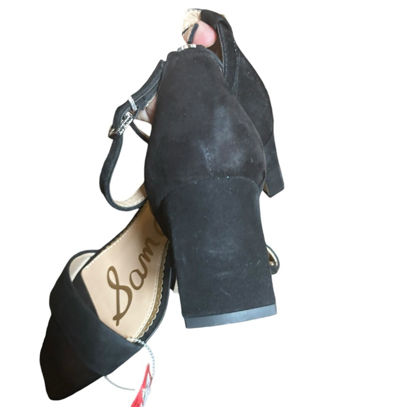 Sam Edelman NWT! Sam Edelman Suede Ankle Strap Heeled Sandals - Holmes Size US 7.5 / IT 37.5 - 4 Thumbnail