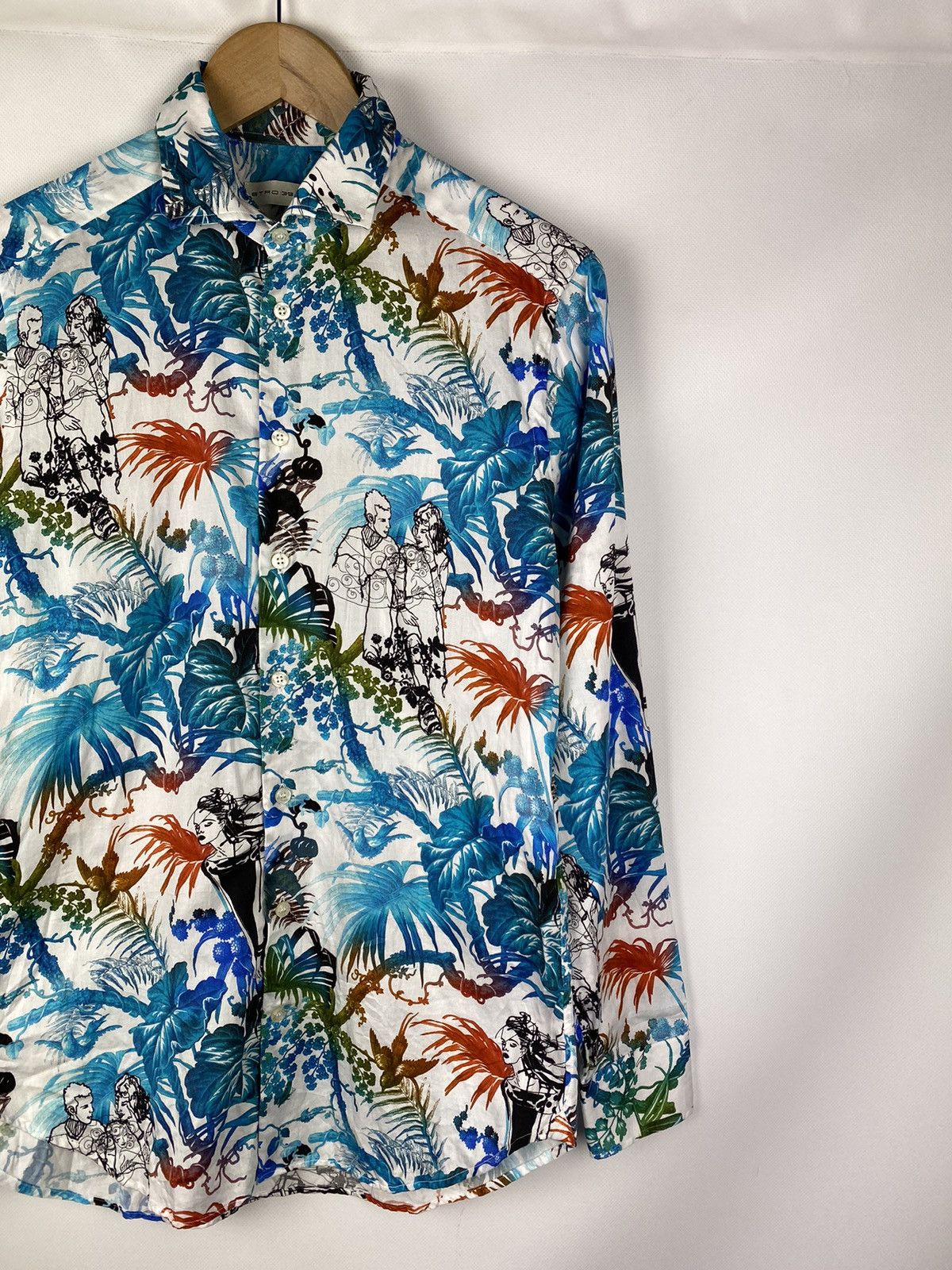 Etro Etro men’s long sleeve overprinted button up shirt size 39 Size US L / EU 52-54 / 3 - 3 Thumbnail