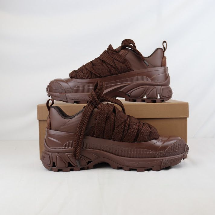 Burberry o1rshd1 Low Top Sneaker on Rubber Sole in Deep Earth Size US 12 / EU 45 - 1 Thumbnail