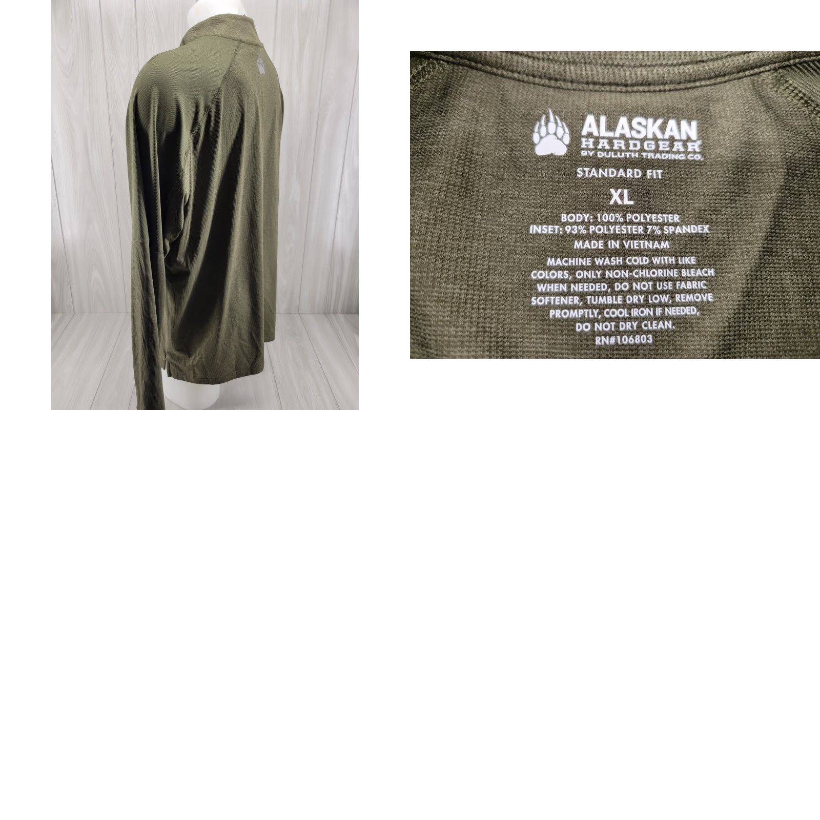 Vintage VINTAGE Alaskan Hardgear Shirt Men XL Green Polyester 1/4 Zip Long Sleeve Modern Outdoor Mens Size US XL / EU 56 / 4 - 8 Thumbnail
