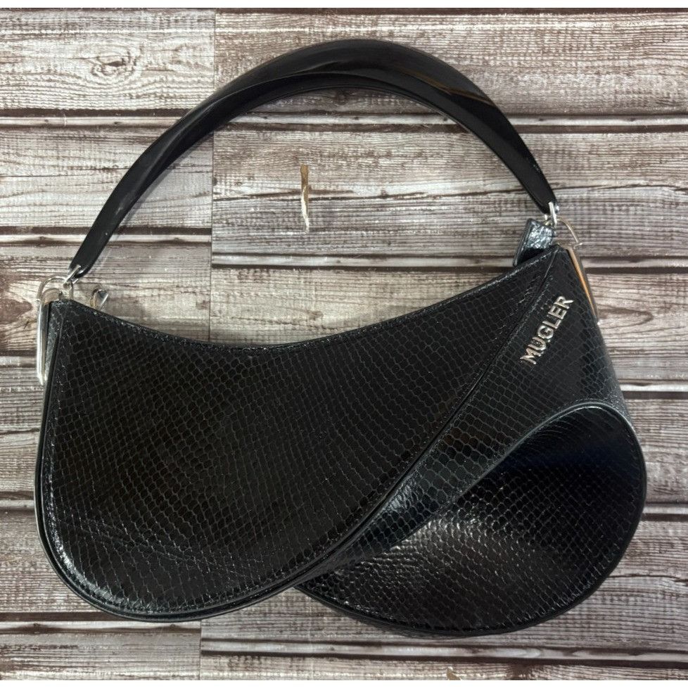 Mugler MUGLER Leather Spiral Curve 01 Crossbody Bag snake motif msp Size ONE SIZE - 1 Thumbnail
