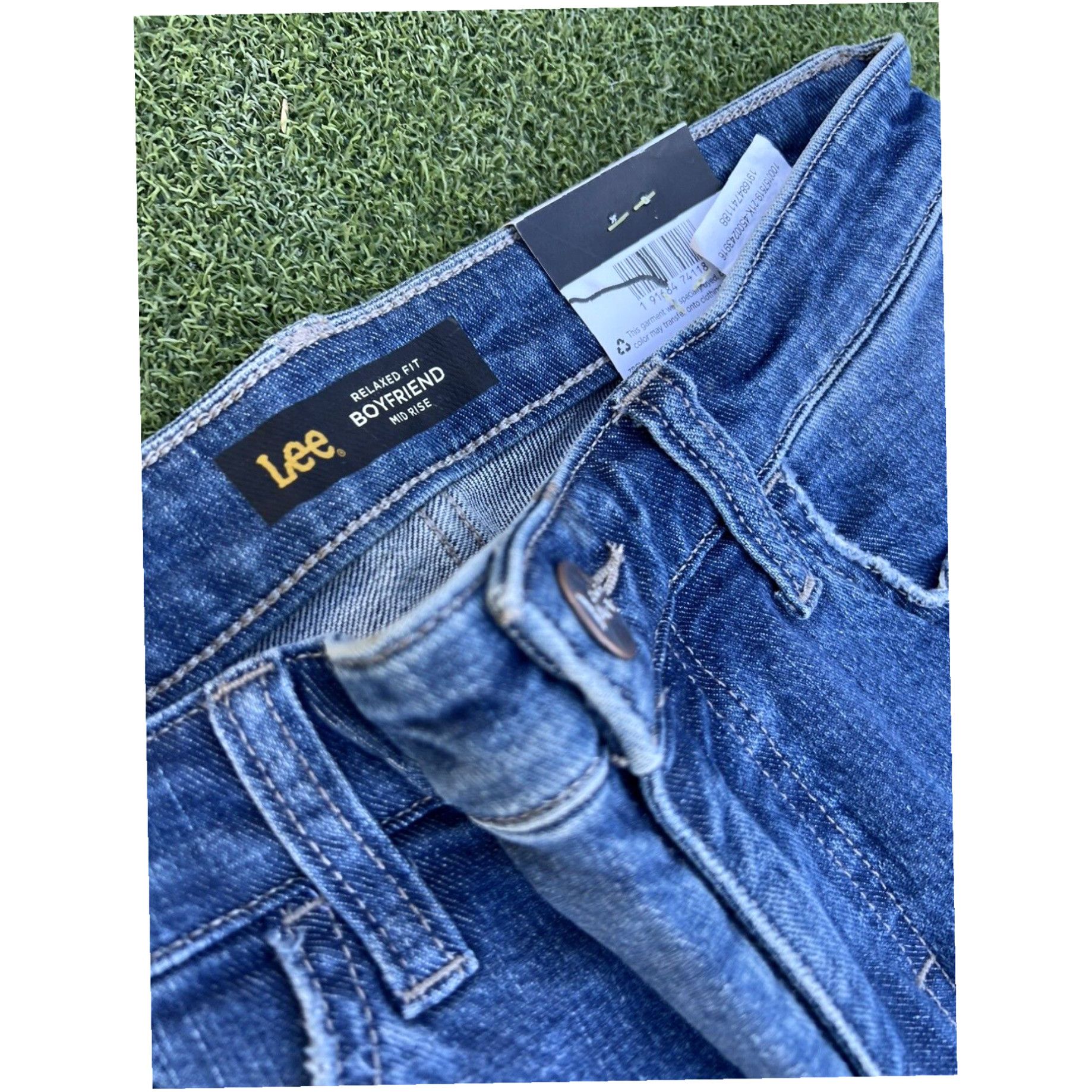 Lee Lee Women Relaxed Fit Mid Rise Boyfriend Denim Size 6M Jean Pants NWT 28x30 Size 28" / US 6 / IT 42 - 3 Thumbnail