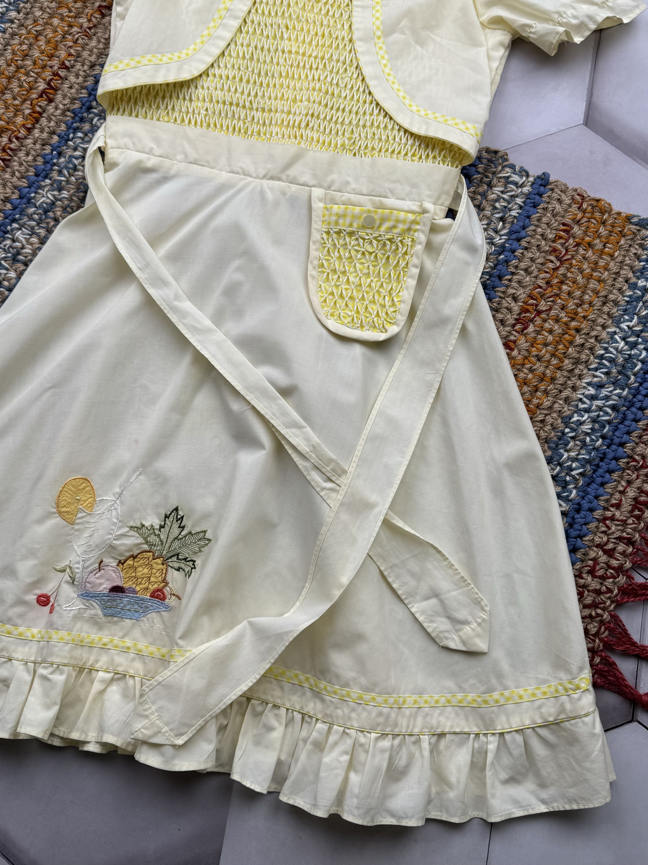 Vintage Vintage Retro Dress With Belt (ES9) Size XS / US 0-2 / IT 36-38 - 4 Thumbnail