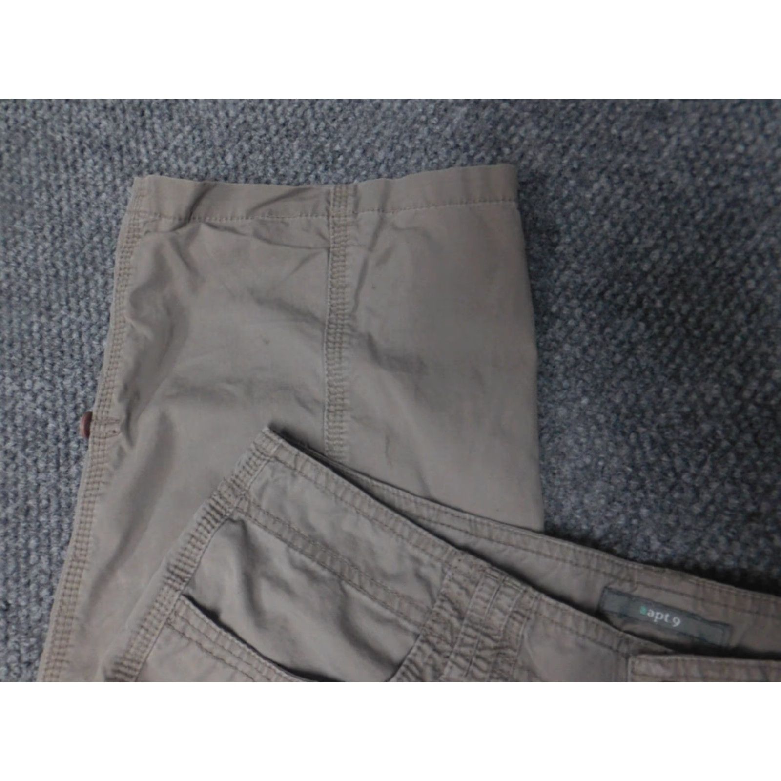 Apt. 9 Apt.9 Womens Pants 12 Brown Straight Chino Formal Dress Pants Womens 12 Brown Straight Military Style? Size 34" / US 12 / IT 48 - 3 Thumbnail