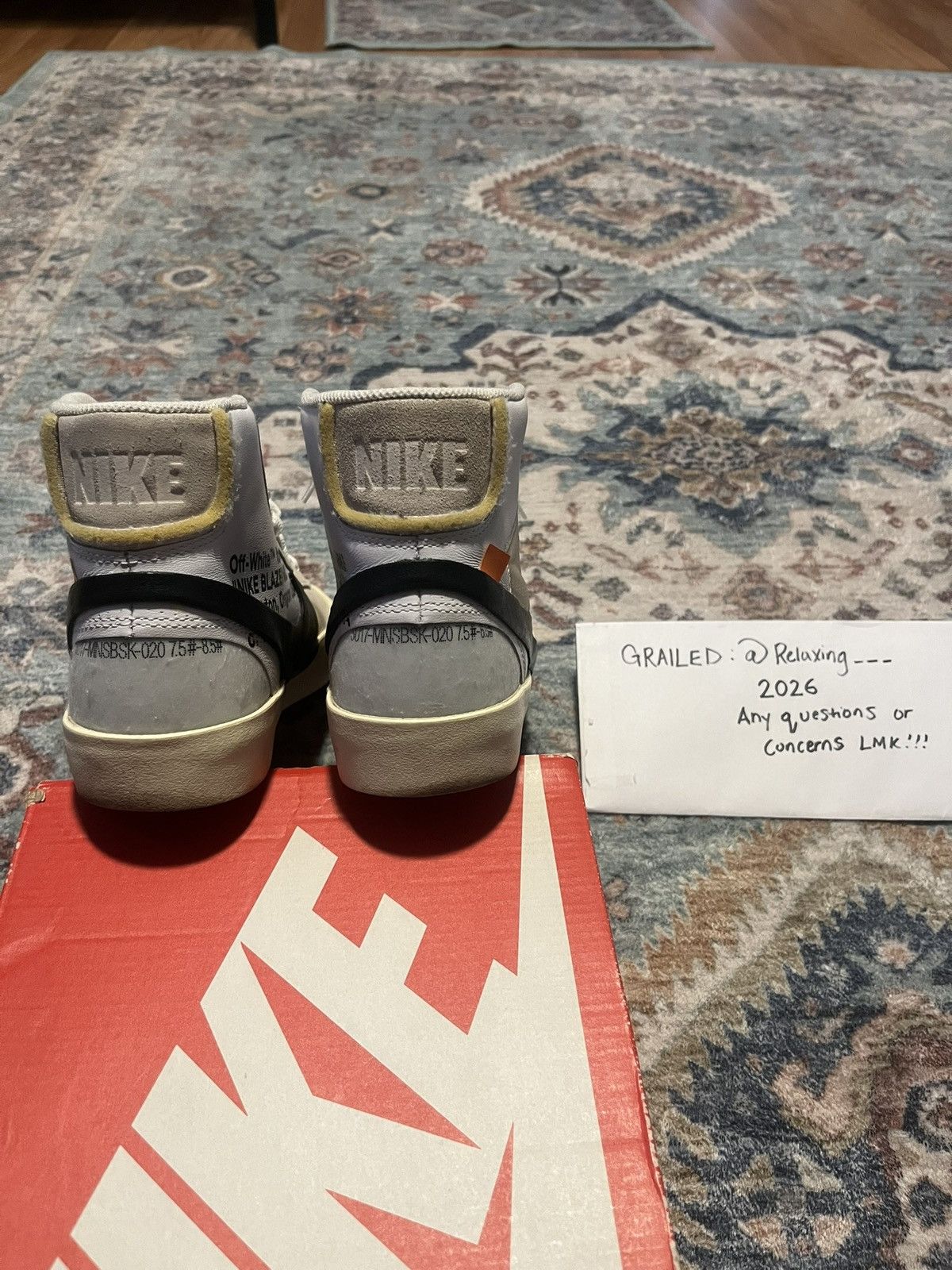 Nike × Off-White Nike OFF WHITE Blazer Mid “THE TEN” Size US 8 / EU 41 - 4 Thumbnail