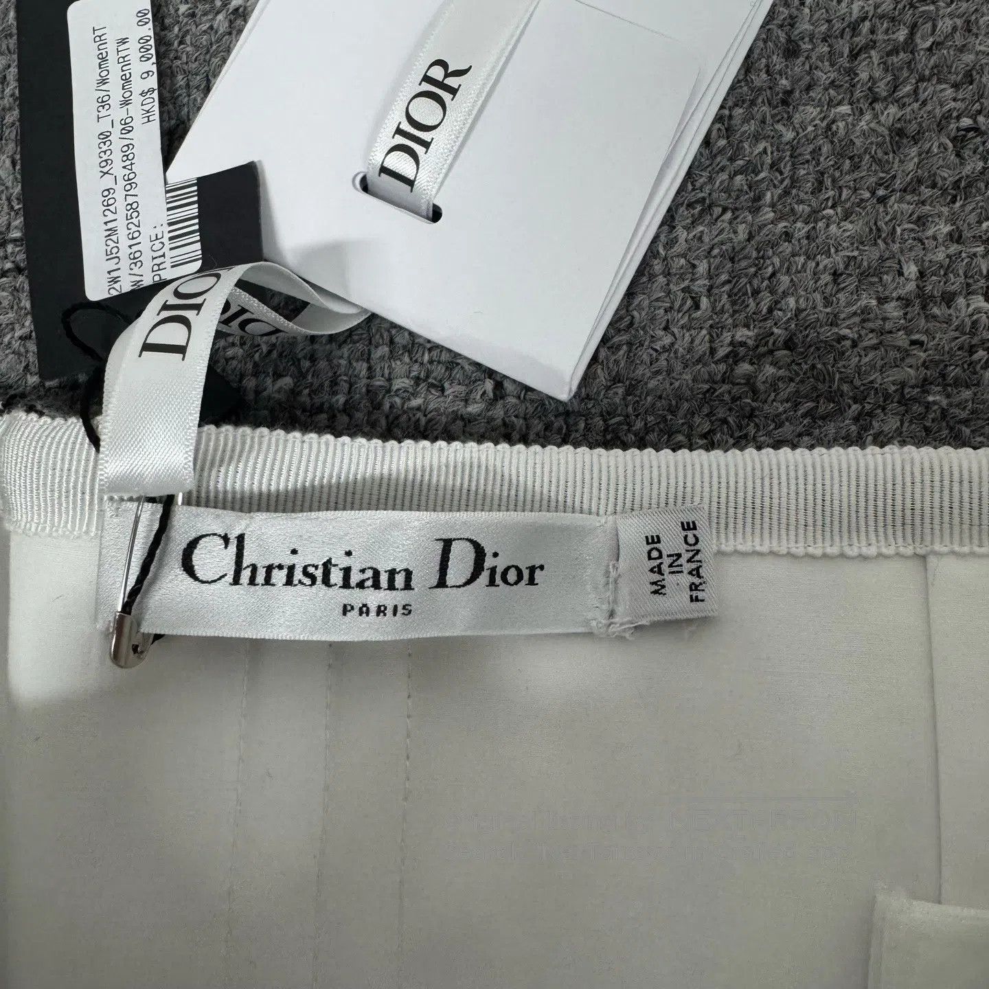 Dior Dior SIZE 36 Black and white checkered patchwork Medium-len Size 26" / US 2 / IT 38 - 5 Thumbnail