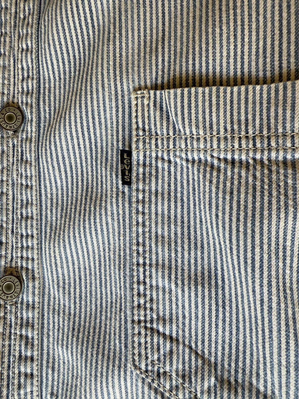Levi's Levi's Strauss striped Authentic Jeans Wear shirt Size US L / EU 52-54 / 3 - 9 Thumbnail