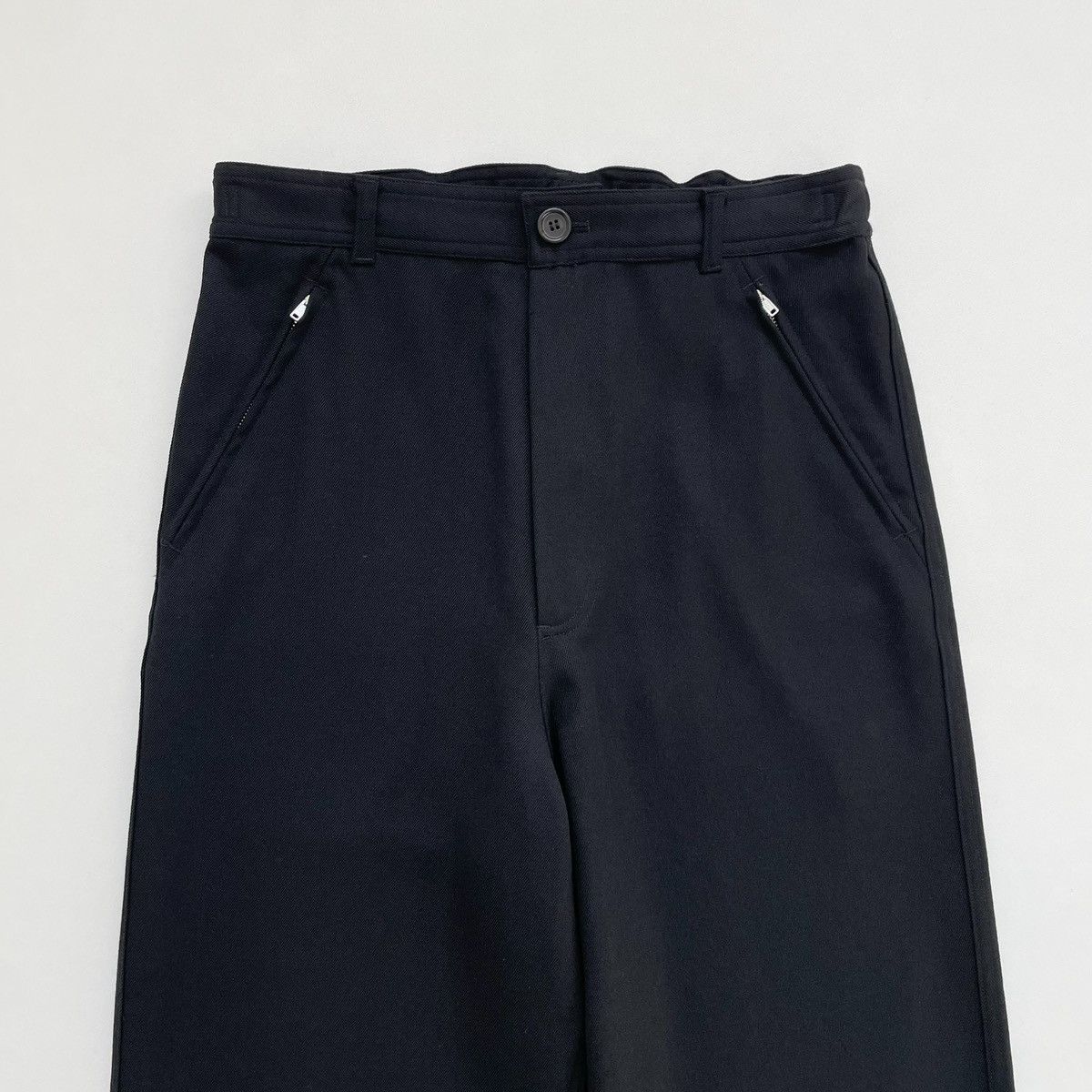 Comme des Garcons Black Wool Wide Leg Utility Trousers Size US 32 / EU 48 - 3 Thumbnail