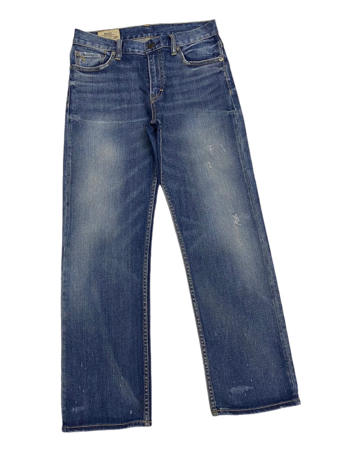 Polo Ralph Lauren POLO RALPH LAUREN DISTRESSED SLIM FIT DENIM JEANS Size US 28 / EU 44 - 6 Thumbnail