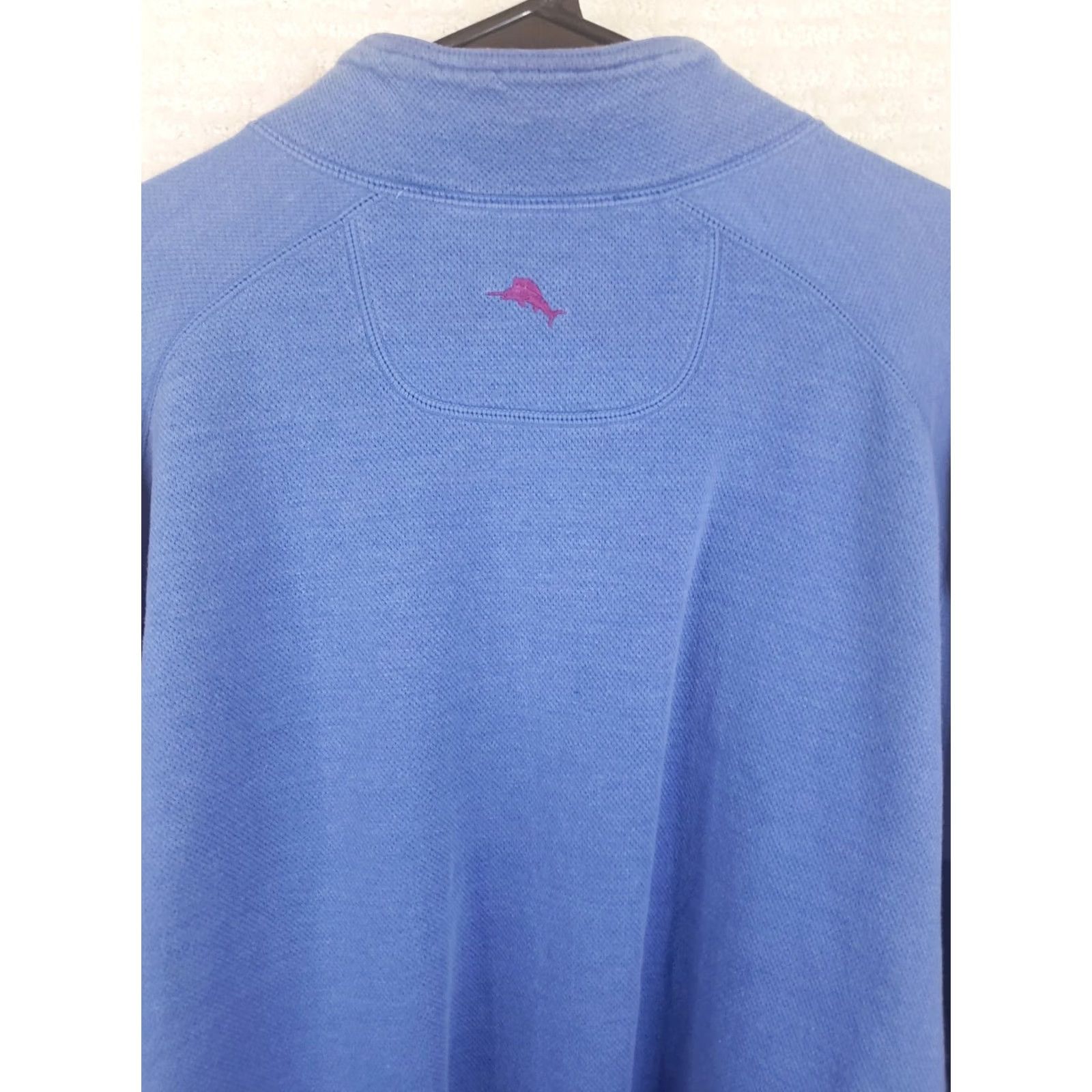 Tommy Bahama Tommy Bahama Sweater Mens XXL 2XL Reversible Quarter Zip Cadet Blue Purple Size US XXL / EU 58 / 5 - 6 Thumbnail