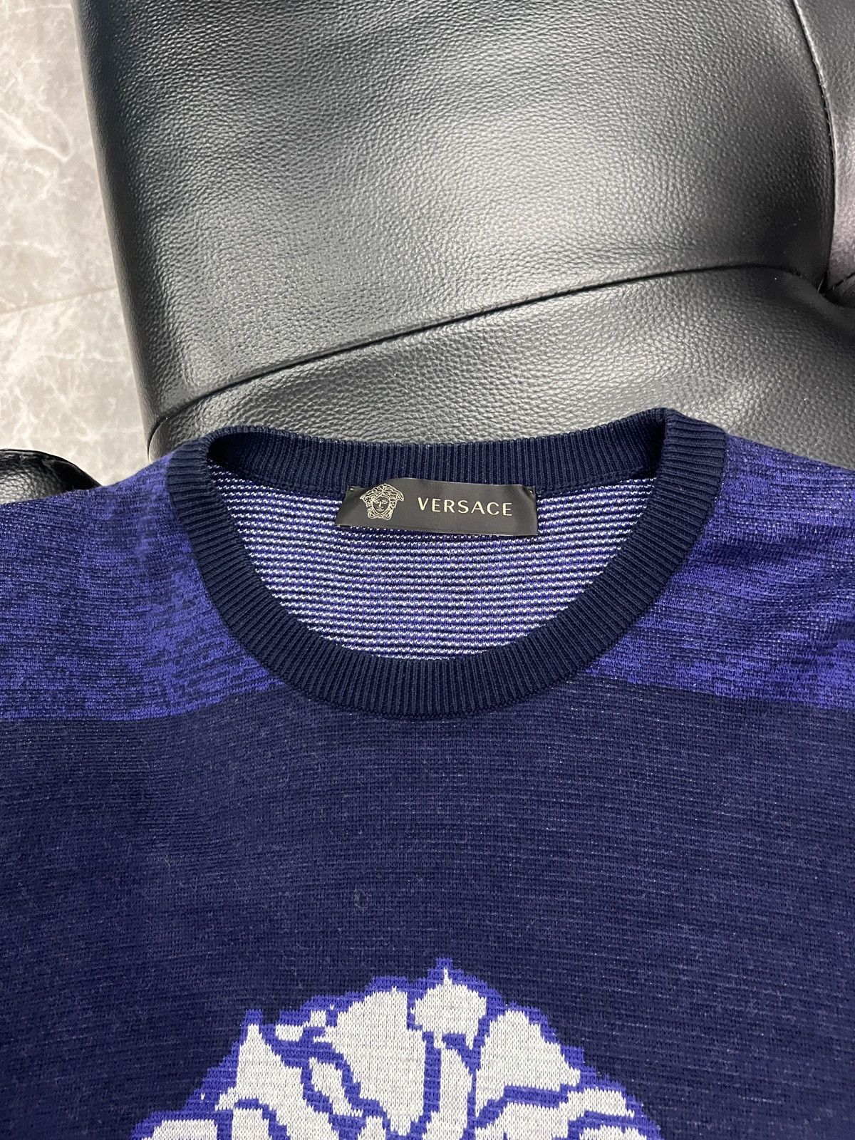 Versace Versace Medusa Knit Sweater Size US XXL / EU 58 / 5 - 15 Thumbnail