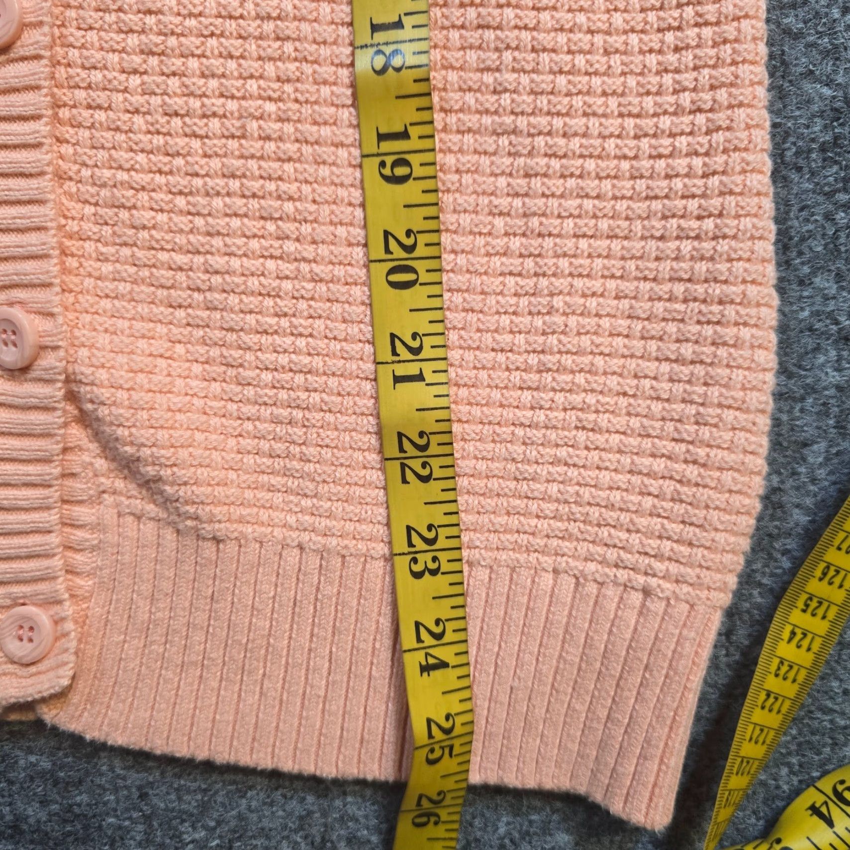 Vintage L.L. Bean Cardigan Sweater Womens XS Orange Knit Long Sleeve Career Regular Fit Sh sweater? Size XS / US 0-2 / IT 36-38 - 7 Thumbnail