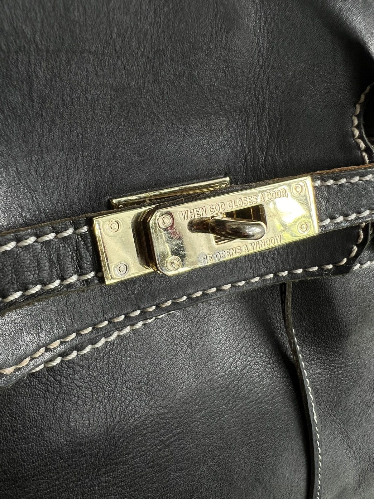 Good Design Shop Comme des Garcons Birkin Bag D'Or Accessories De Mademoiselle Leather Black Size ONE SIZE - 10 Thumbnail