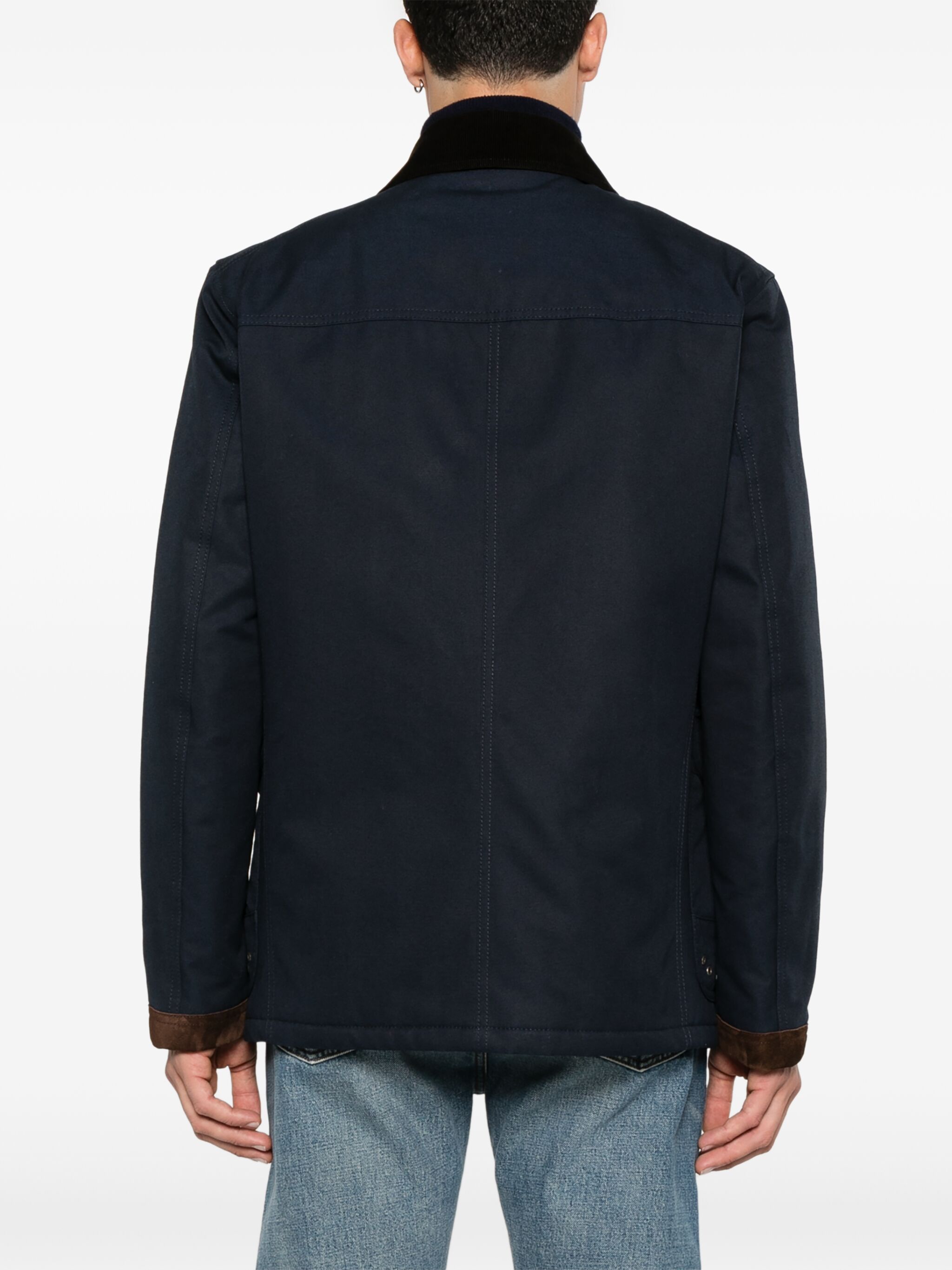 Fay o1s22i1n1124 4-Hook Canvas Jacket in Blue Size US M / EU 48-50 / 2 - 4 Thumbnail