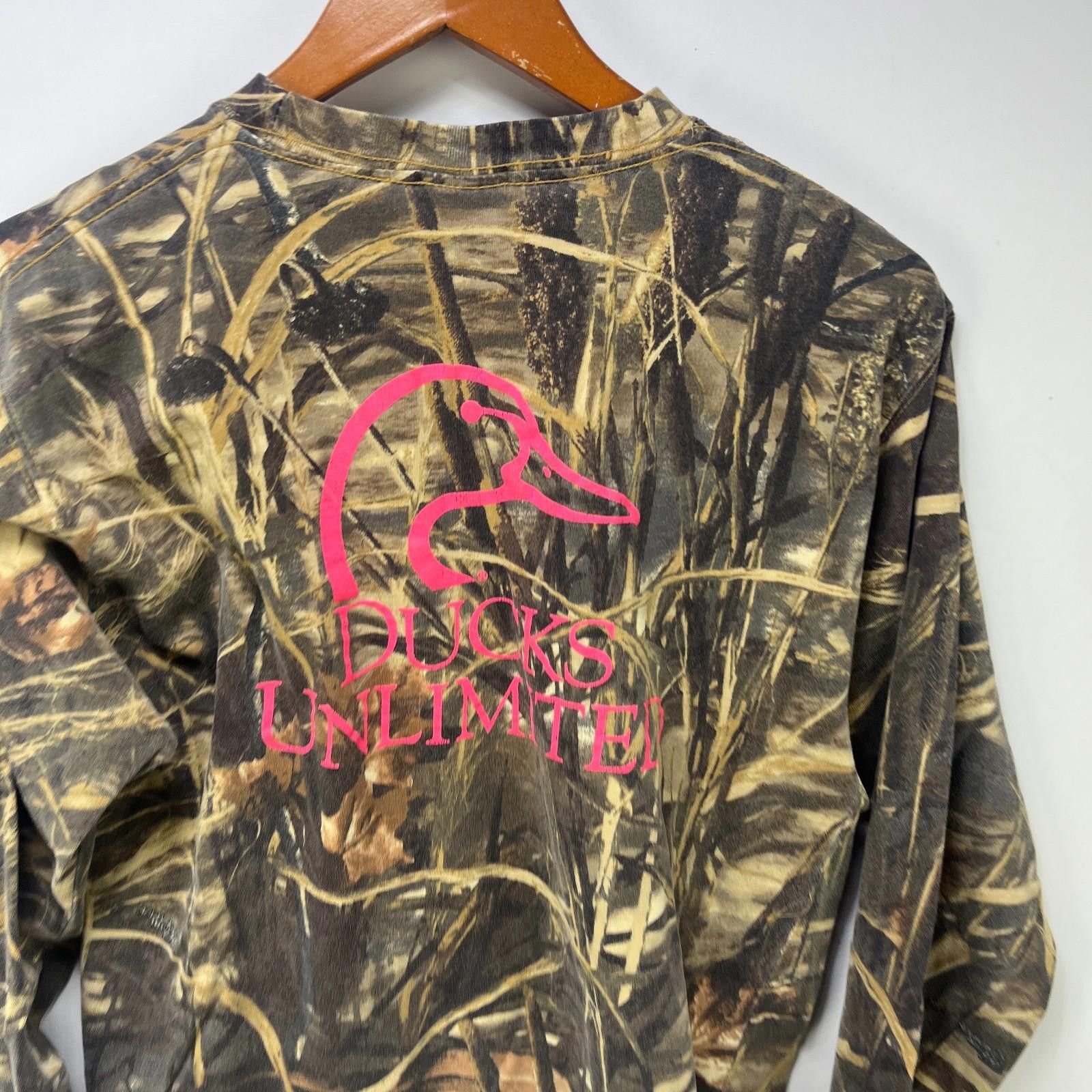 Realtree Vintage Real tree Camo Ducks Unlimited LS Shirt Medium Size US M / EU 48-50 / 2 - 6 Thumbnail