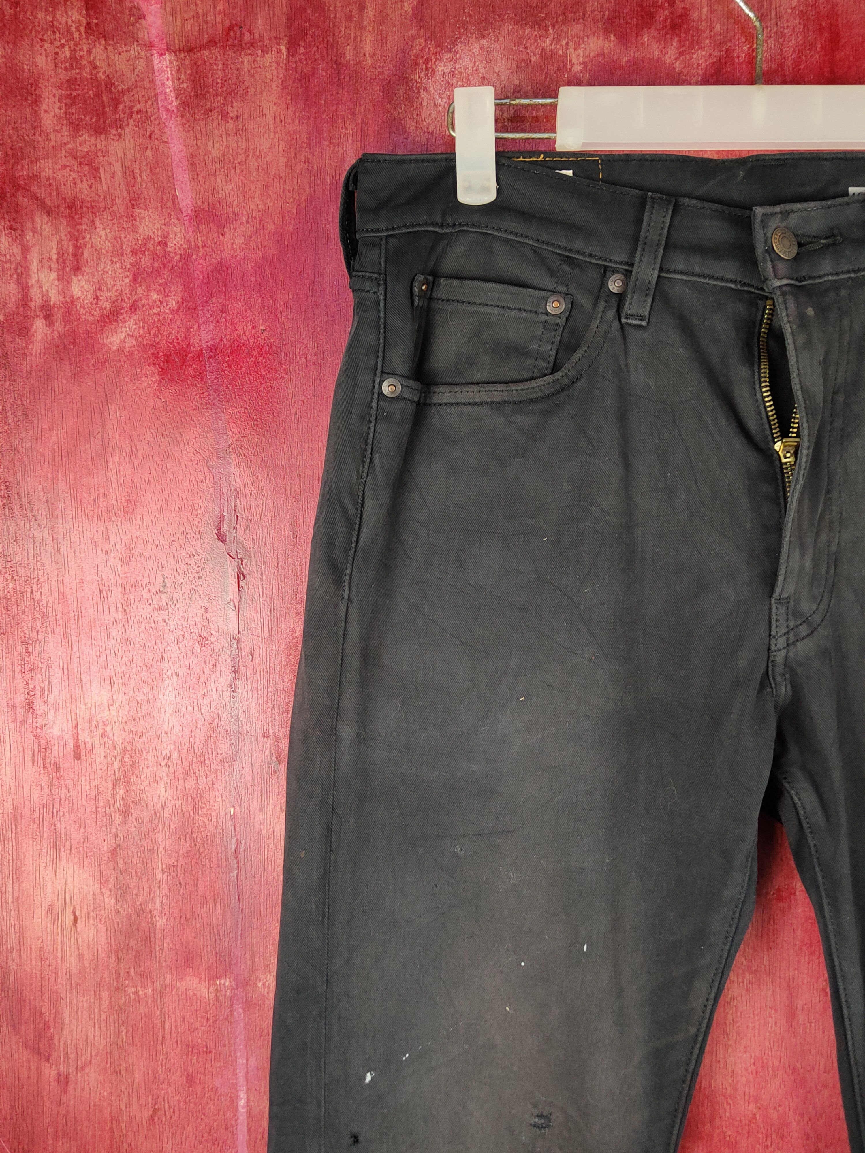 Levi's Levi's big E Black denim jeans Casual Pants #S1567 Size US 32 / EU 48 - 3 Thumbnail