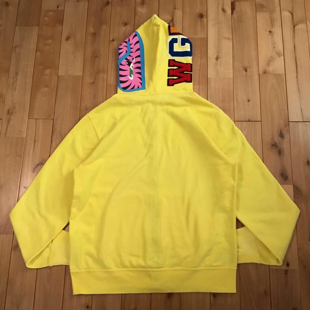 2010 BAPE Neon shark full zip hoodie a bathing ape NIGO