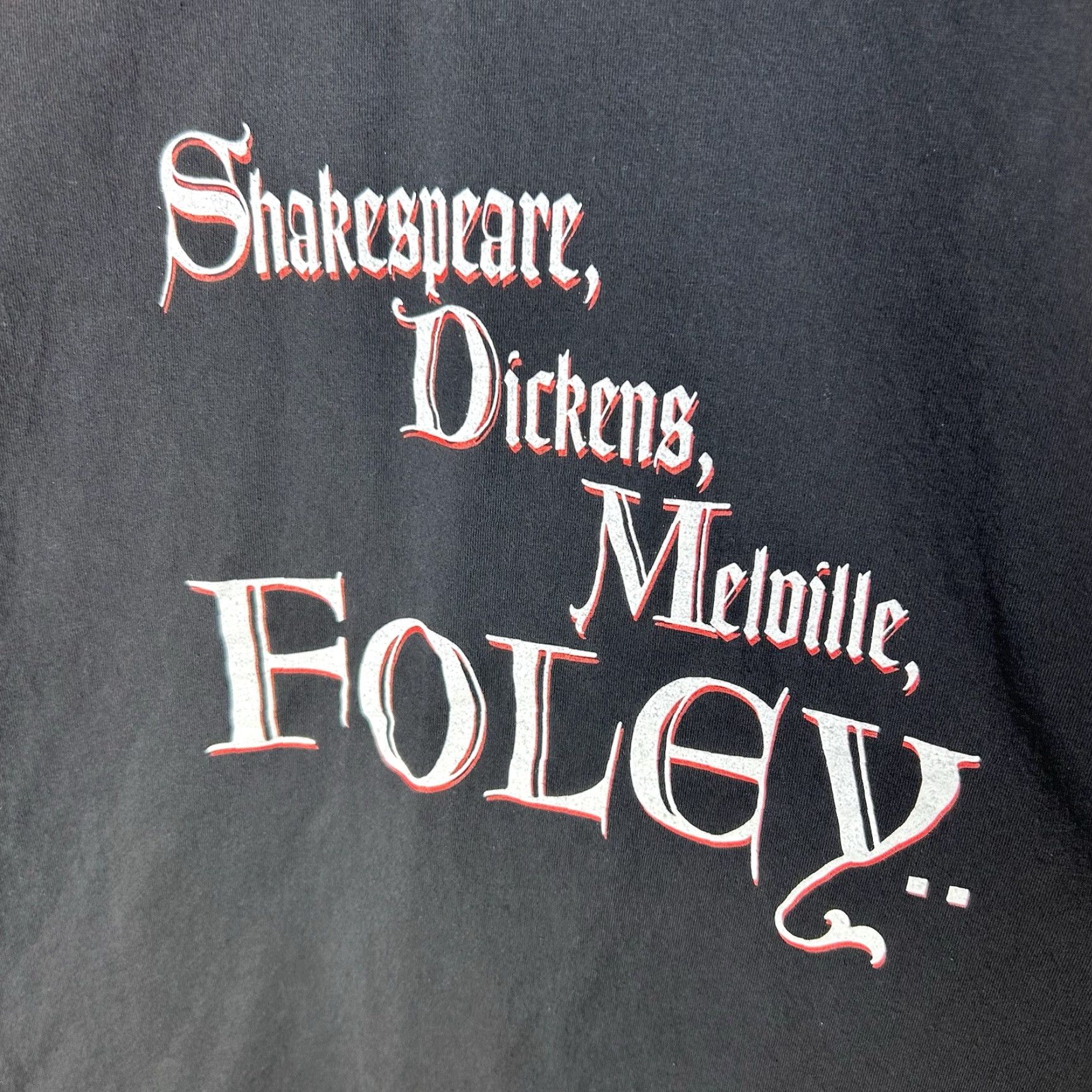 Doublet VINTAGE WWF Mick Foley Shakespeare Double-Sided T-Shirt 90s Wrestling Tee XL Black Mens Size US XL / EU 56 / 4 - 4 Thumbnail