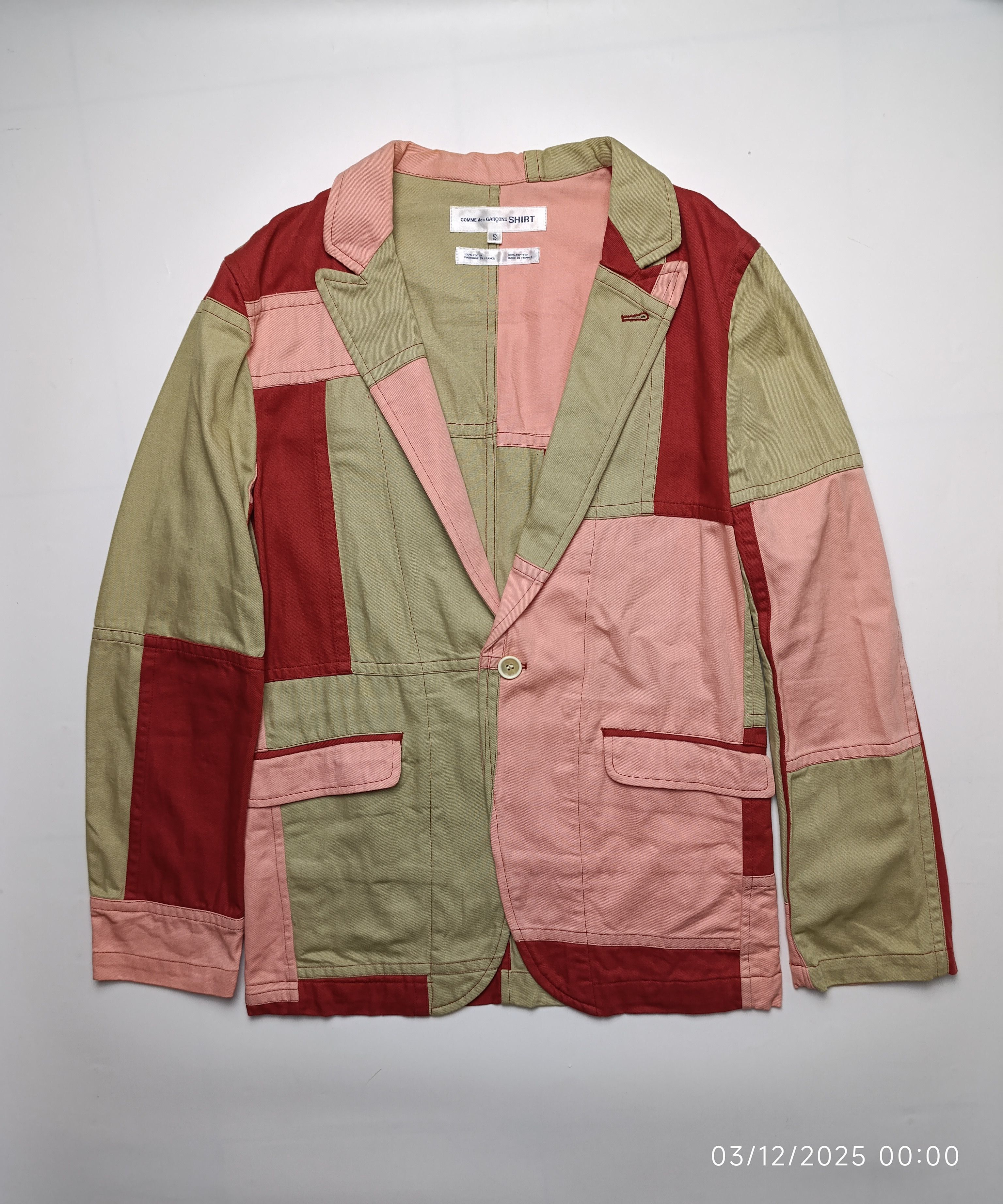 Comme Des Garcons Patchwork Blazer | Grailed