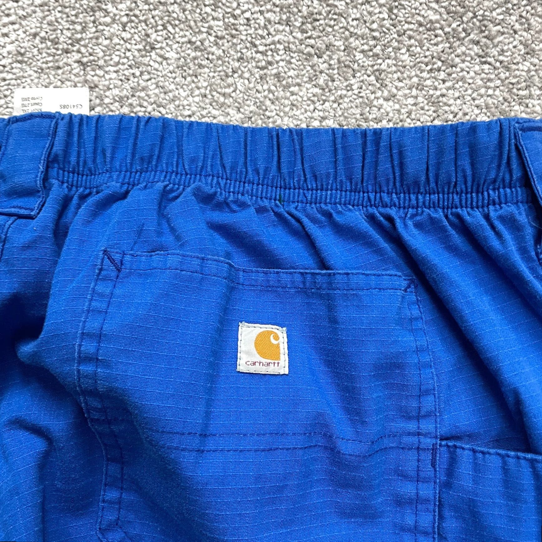 Carhartt Carhartt Pants Mens 2XL Royal Blue Straight Leg Elastic Waist 43x27 Scrub Casual Size US 39 - 4 Thumbnail
