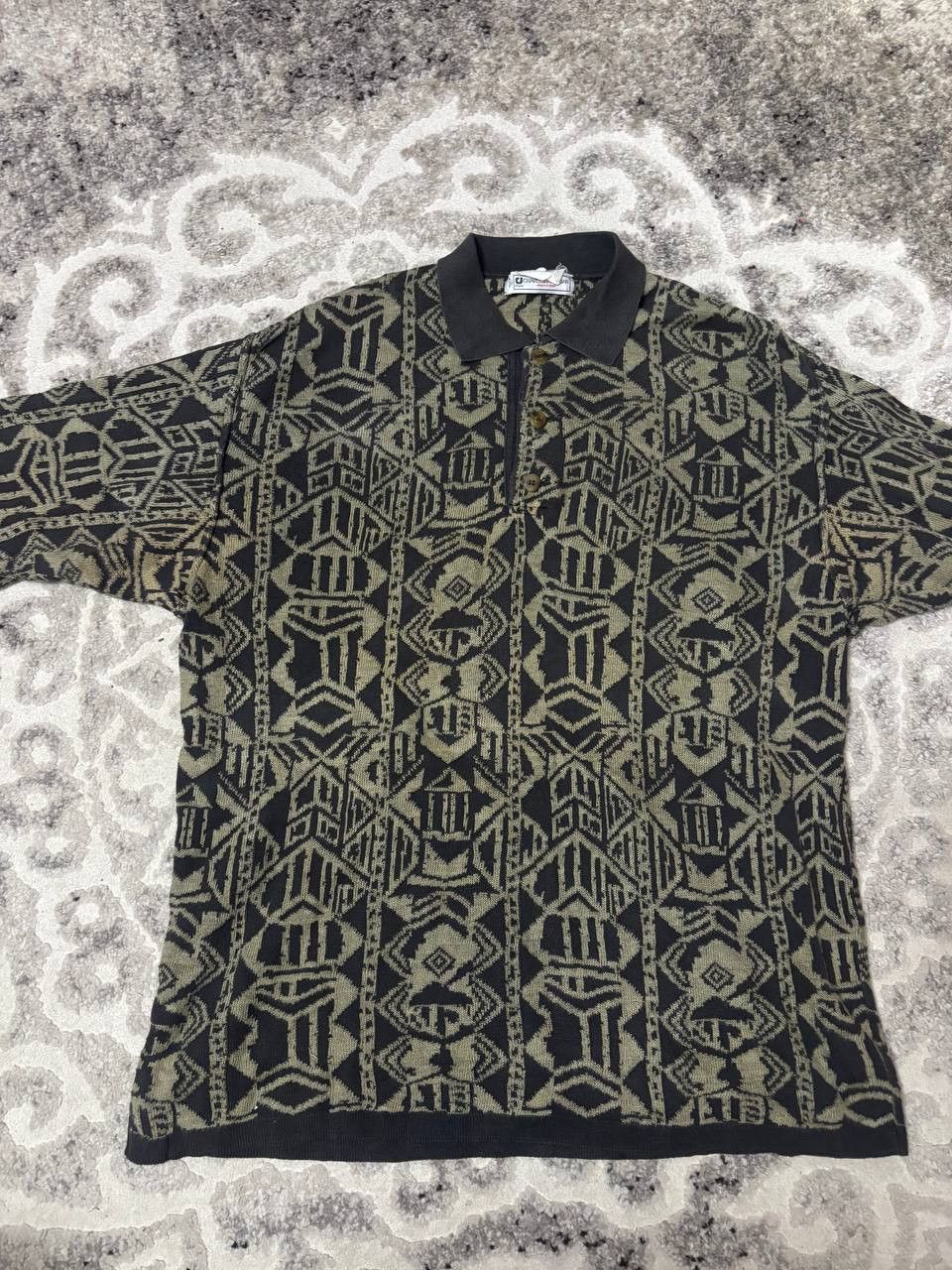 Charles Jourdan Vintage Charles Jourdan Monsieur Knitted Polo Shirt Size US XL / EU 56 / 4 - 4 Thumbnail