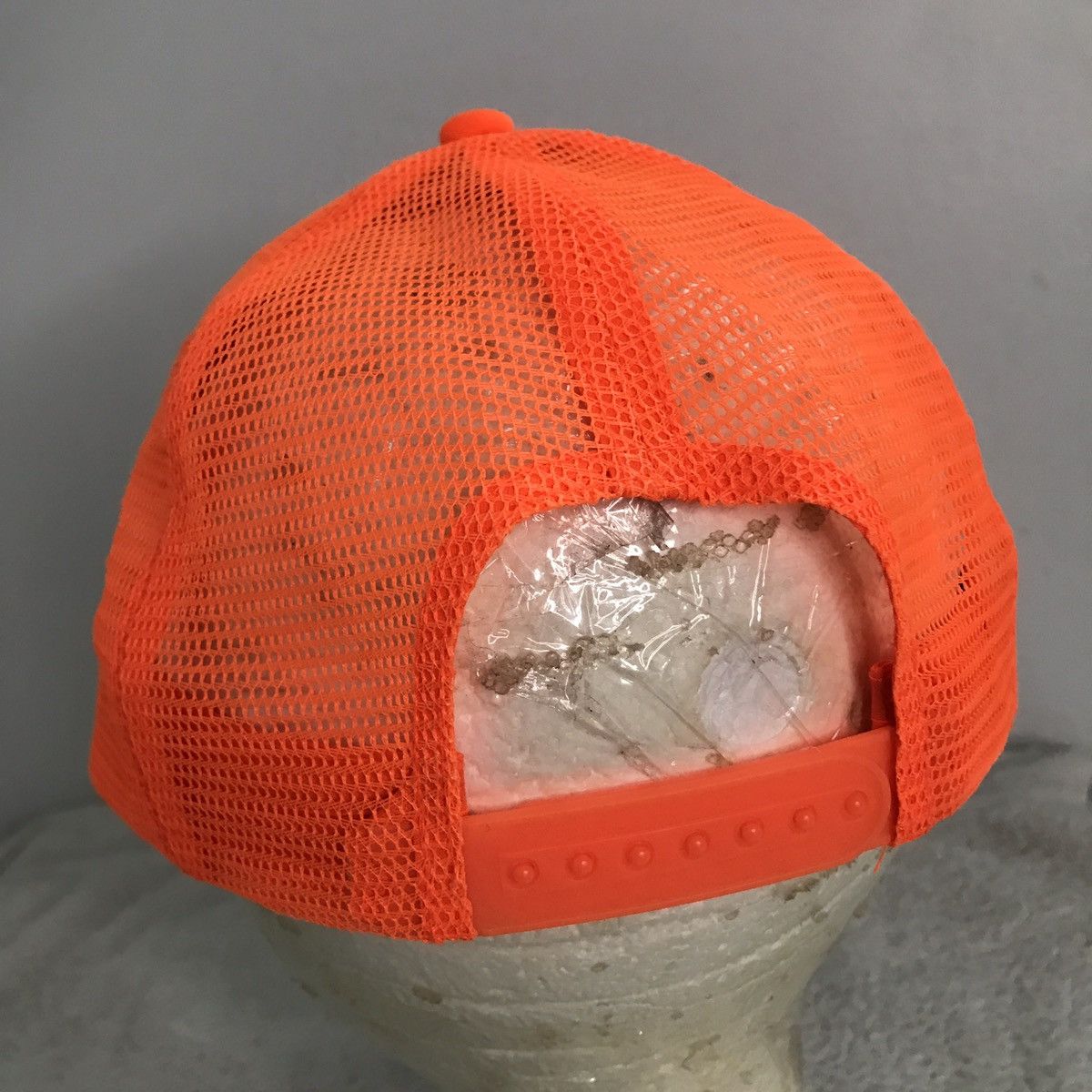 George George Neon Orange Blank Trucker Hat OS Size ONE SIZE - 3 Thumbnail