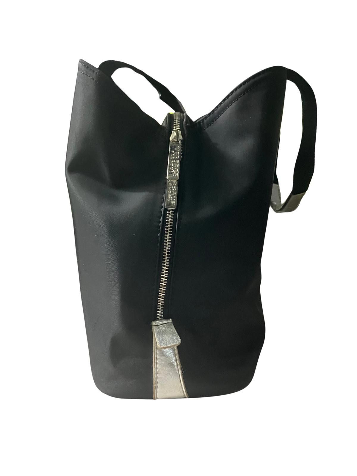 Other Versace Parfums Black Nylon Tote Bag Silver Hardware Size ONE SIZE - 3 Thumbnail