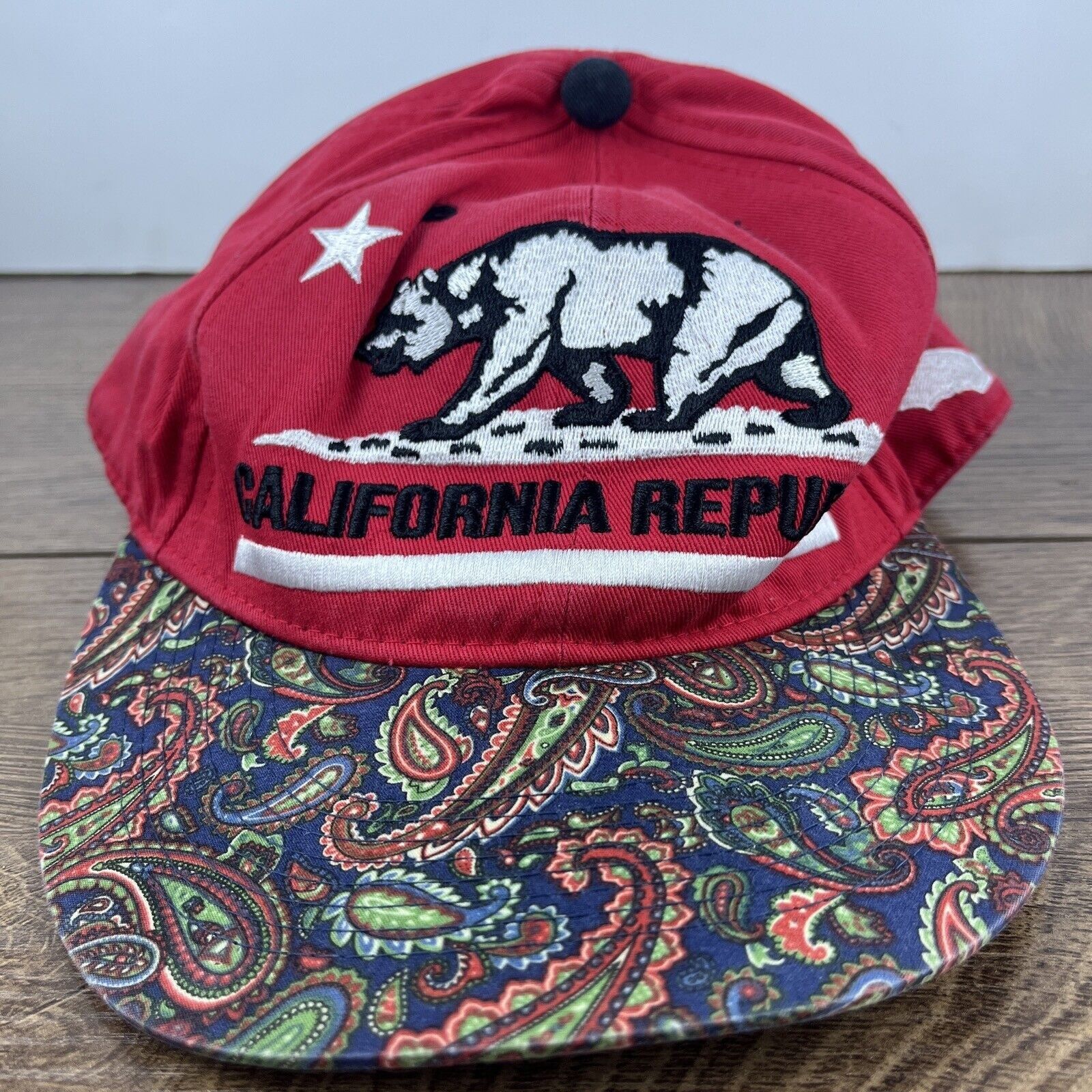 Other California Republic Hat Red Cali Bear Red Hat Adjustable Sna Size ONE SIZE - 3 Thumbnail
