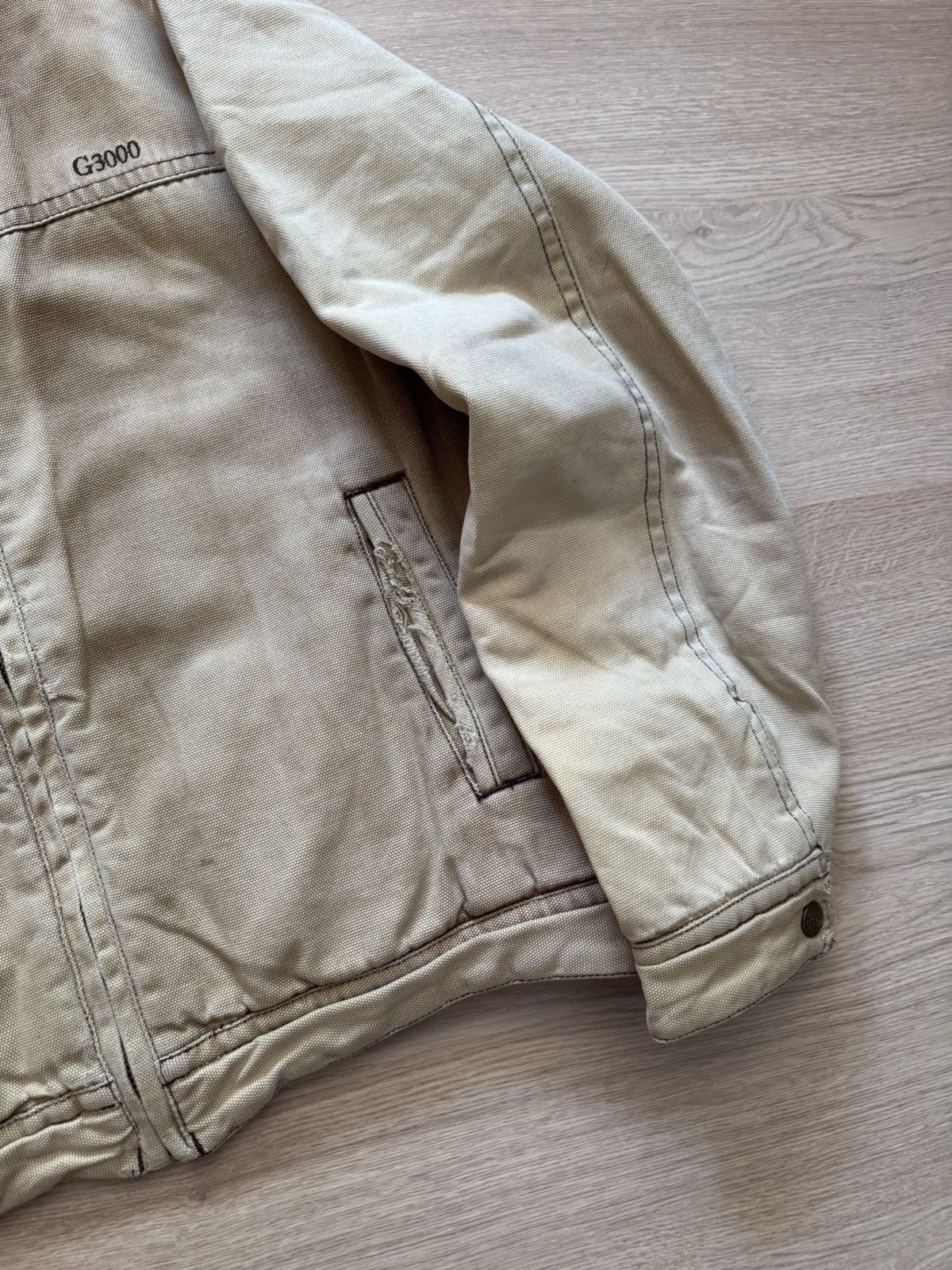 1620 Workwear Vintage 00’s G3000 Workwear Sunfaded Distressed Lined Jacket Size US XL / EU 56 / 4 - 4 Thumbnail