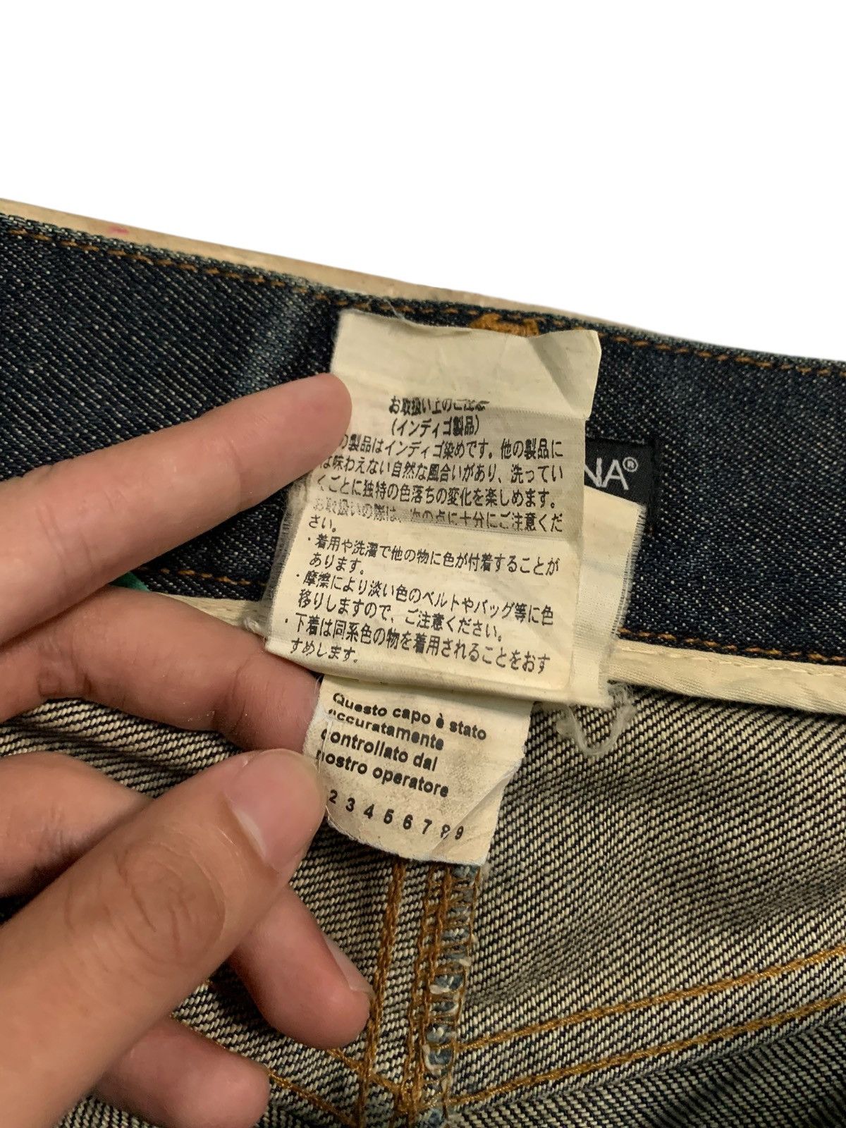 Dolce & Gabbana VINTAGE DOLCE & GABBANA EMBROIDERY LOGO RUSTY ITALY DENIM Size US 31 - 16 Thumbnail