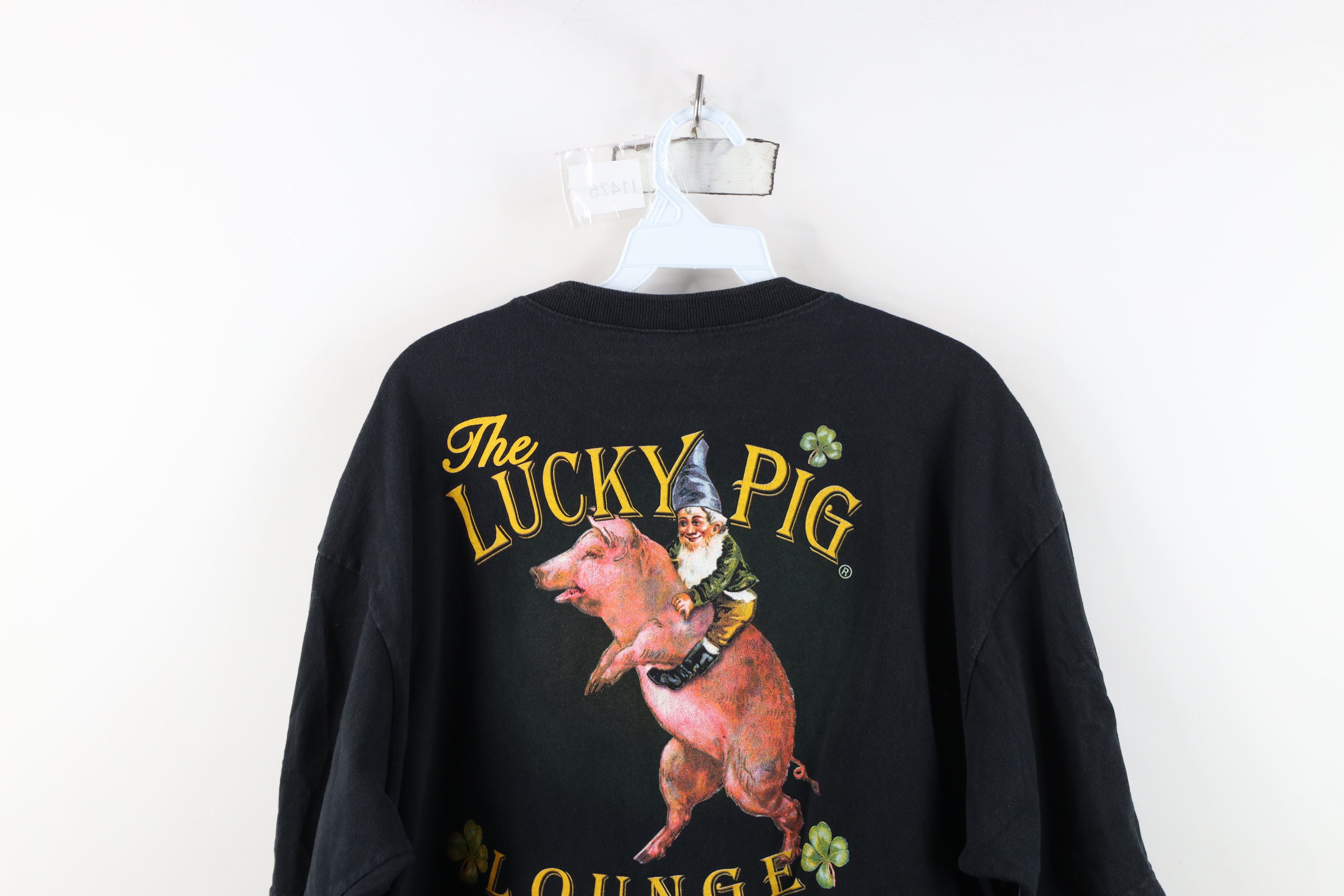 Vintage Vintage 90s Y2K Pig Lounge Orlando Florida Henley T-Shirt Size US XL / EU 56 / 4 - 14 Thumbnail