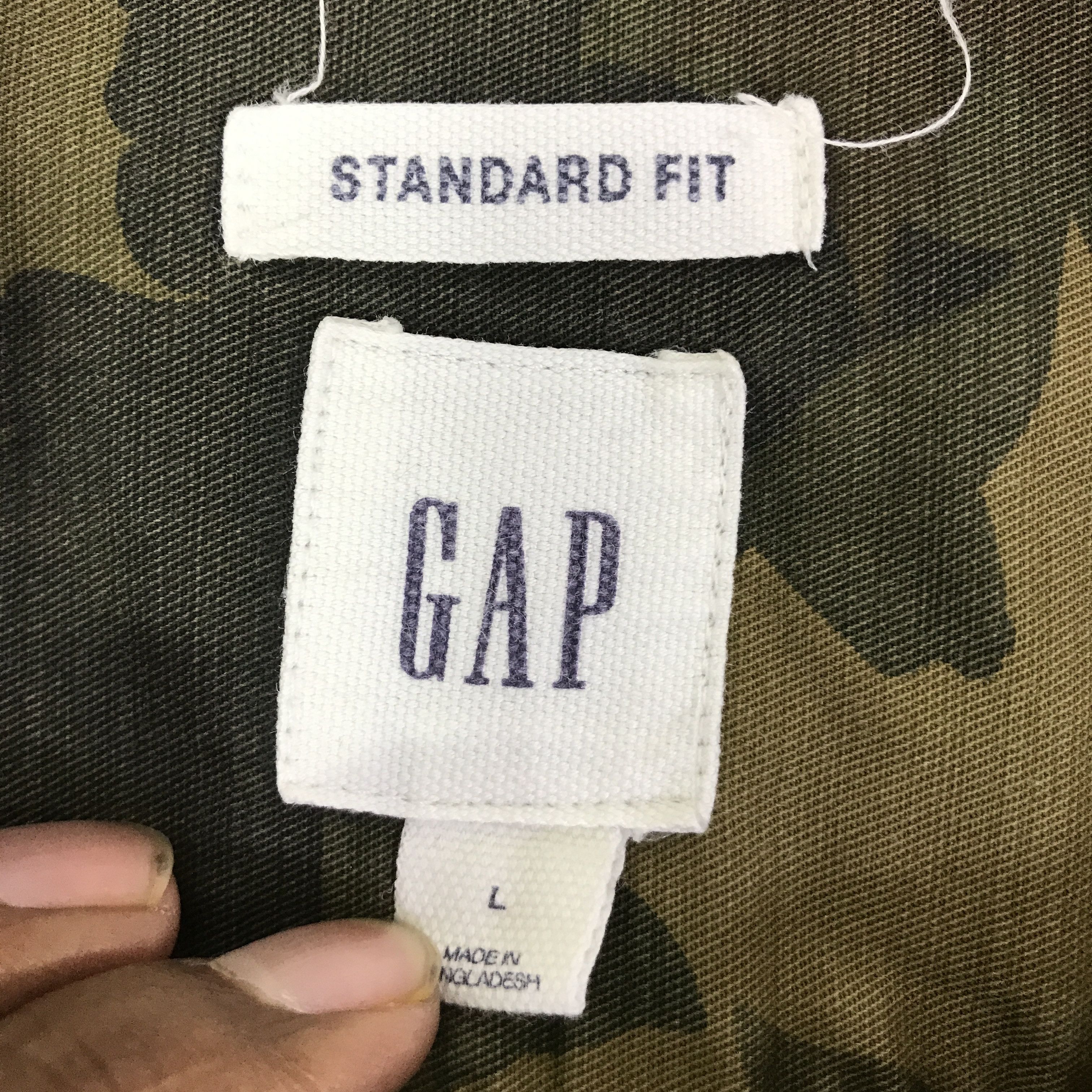 Gap Gap Camo button up shirt K116B13 Size US L / EU 52-54 / 3 - 8 Thumbnail